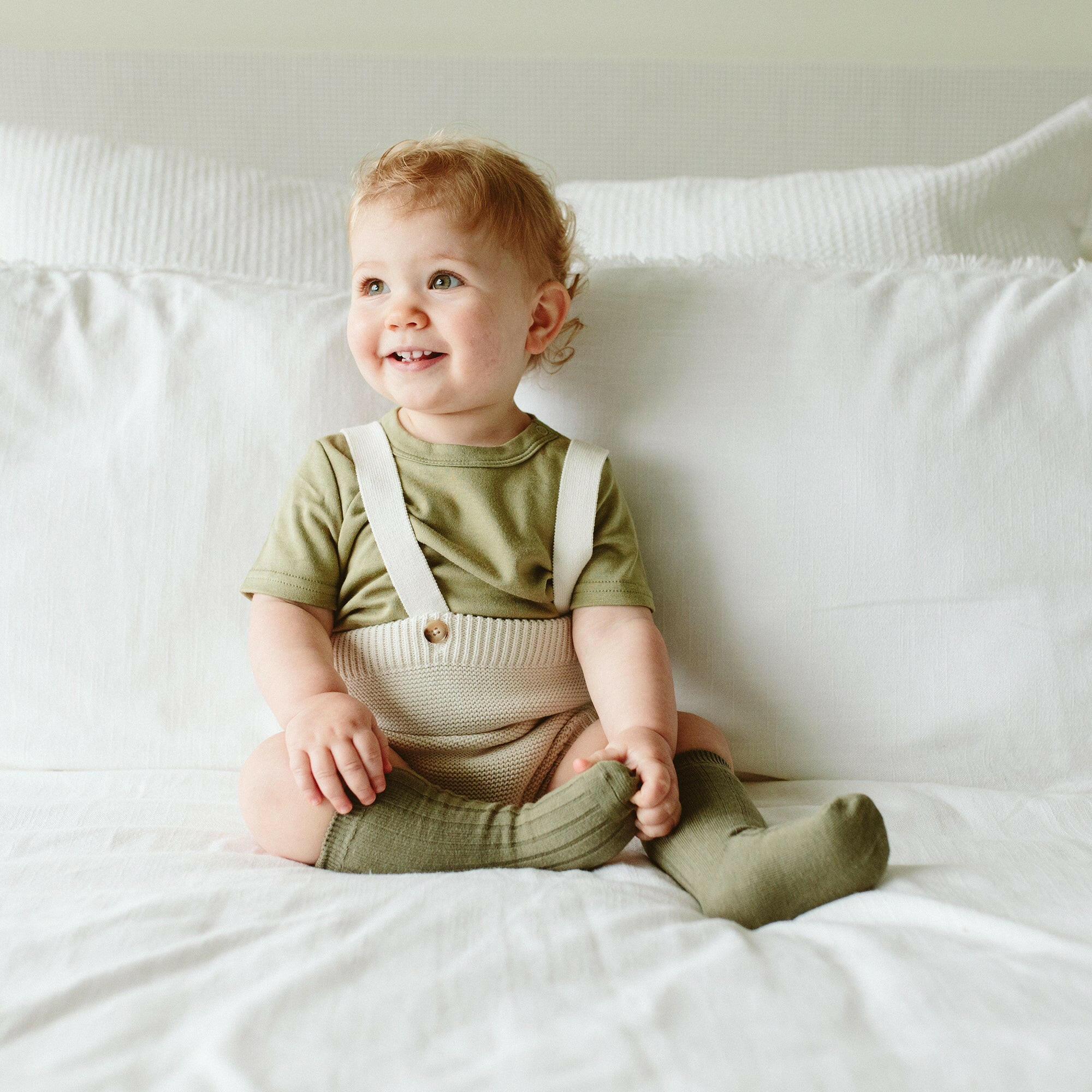 KNIT SUSPENDER BLOOMERS | CLOUD rompers goumikids