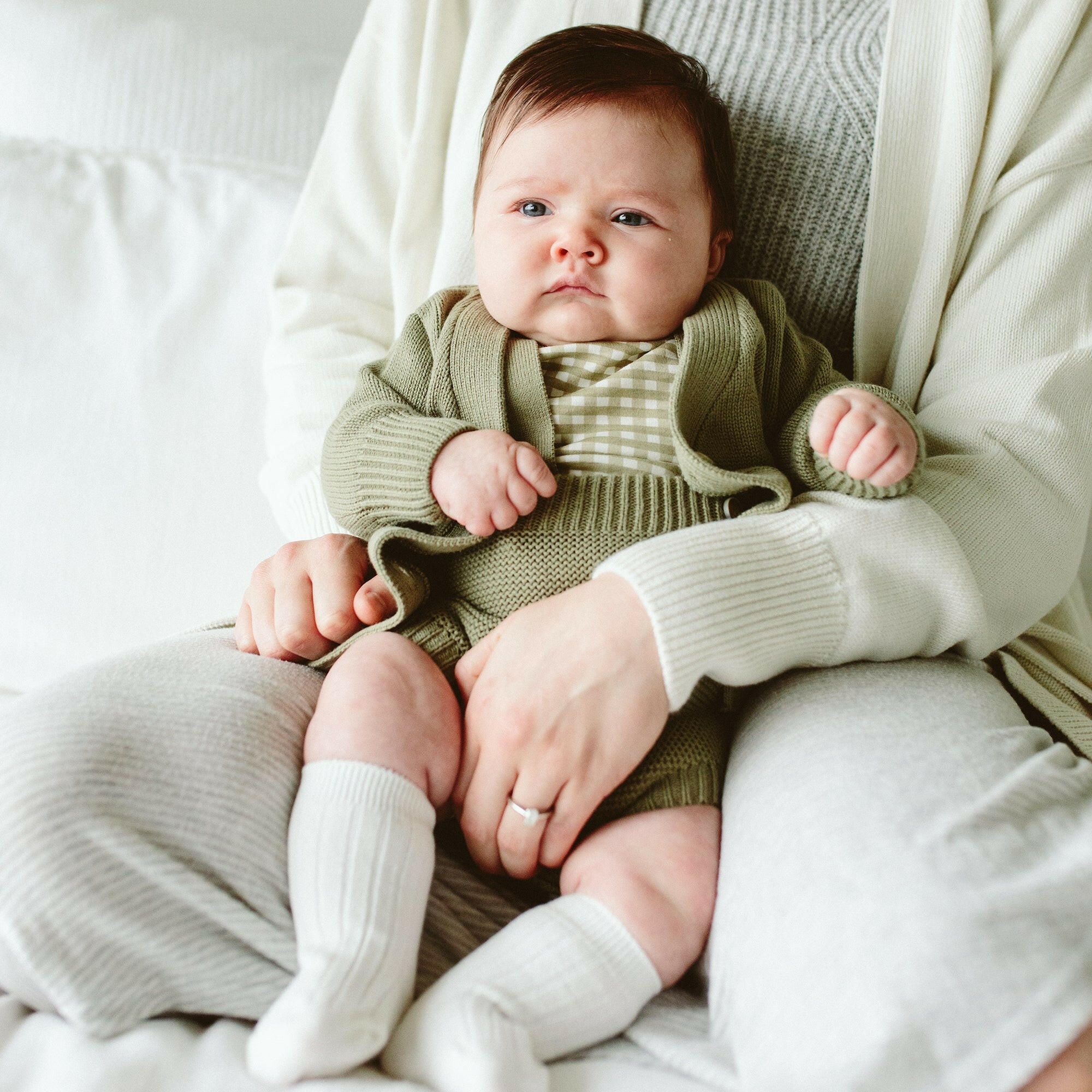 KNIT BUTTON-UP SWEATER | ARTICHOKE sweaters goumikids