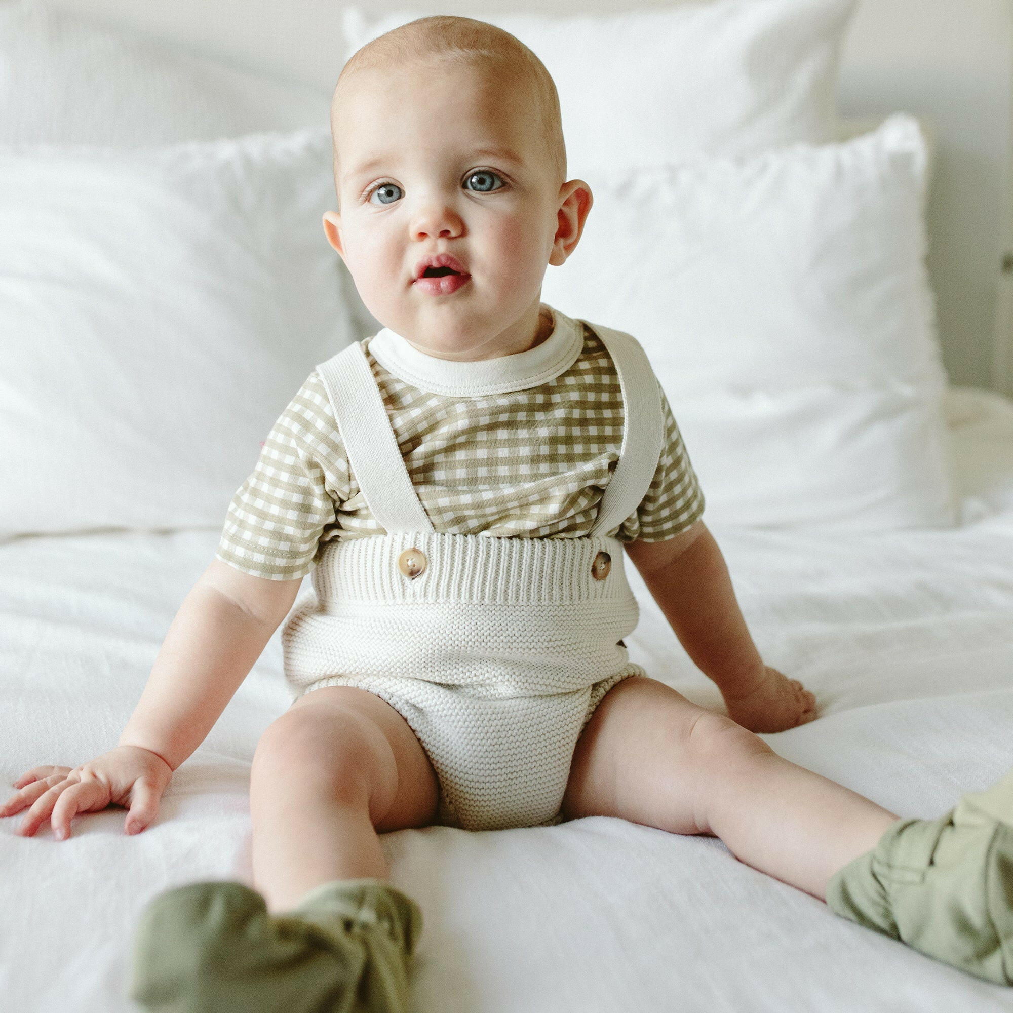 KNIT SUSPENDER BLOOMERS | CLOUD rompers goumikids