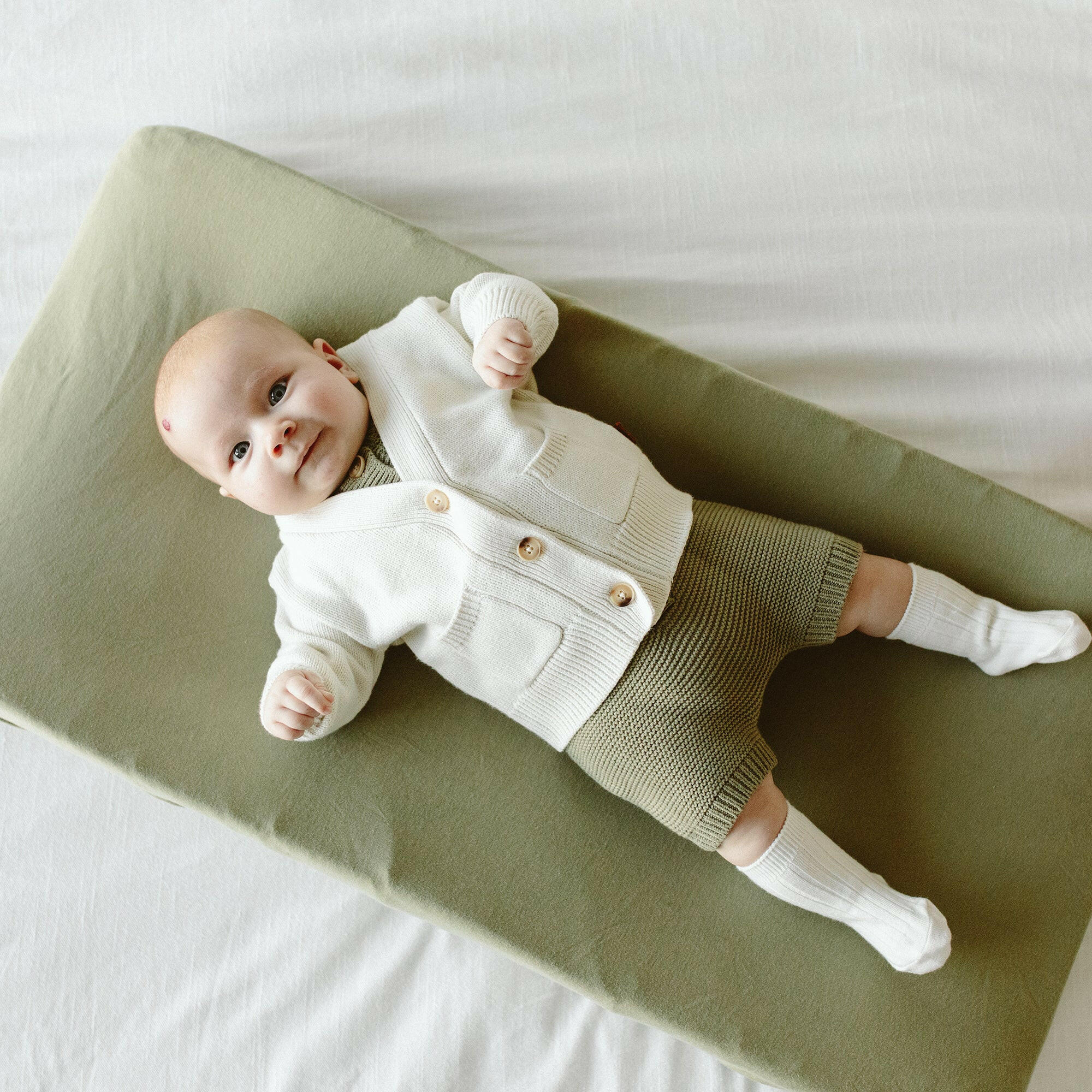 KNIT BUTTON-UP SWEATER | CLOUD sweaters goumikids