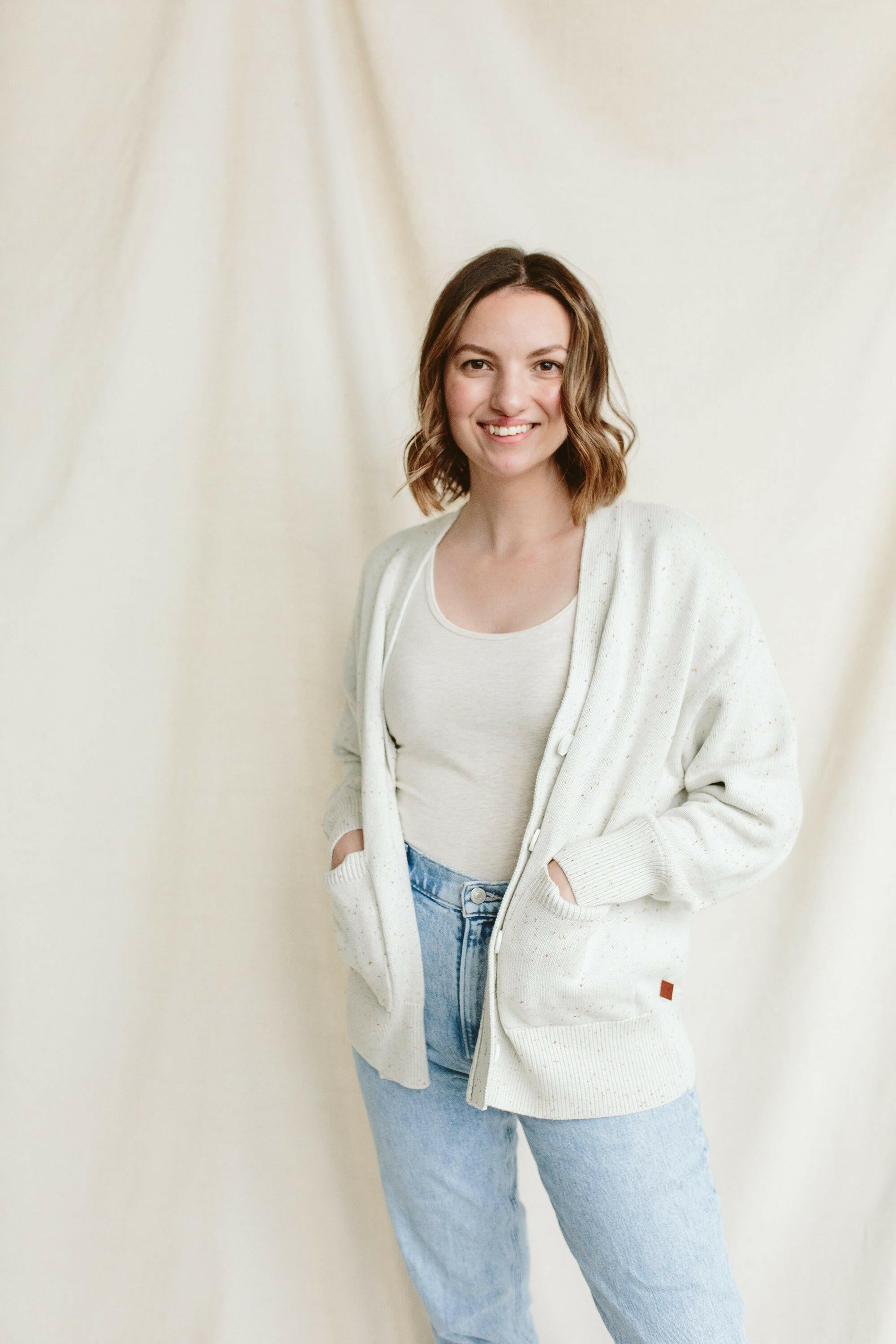 WOMENS KNIT BUTTON-UP SWEATER | SHELL womens apparel goumikids