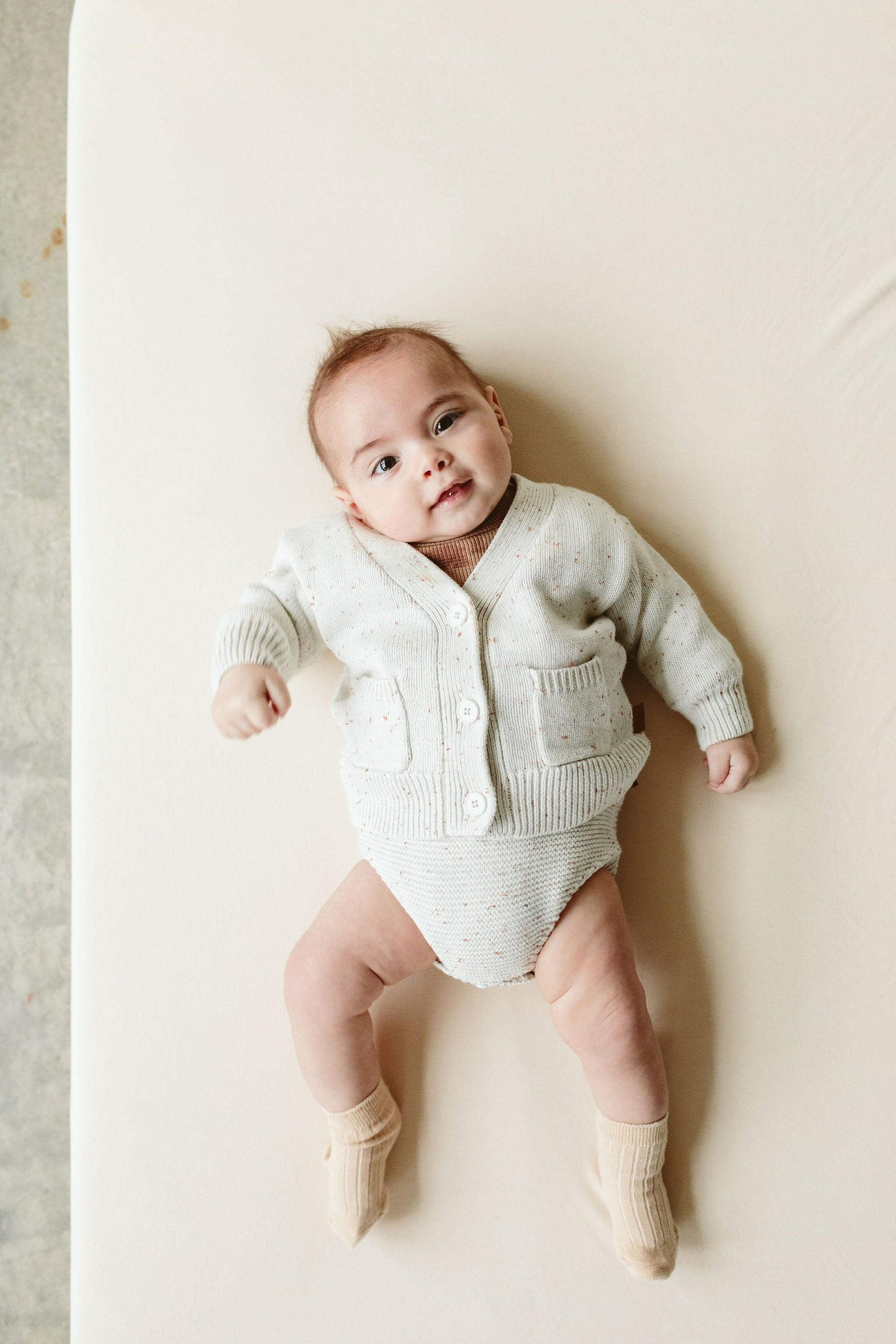 KNIT BUTTON-UP SWEATER | SHELL sweaters goumikids