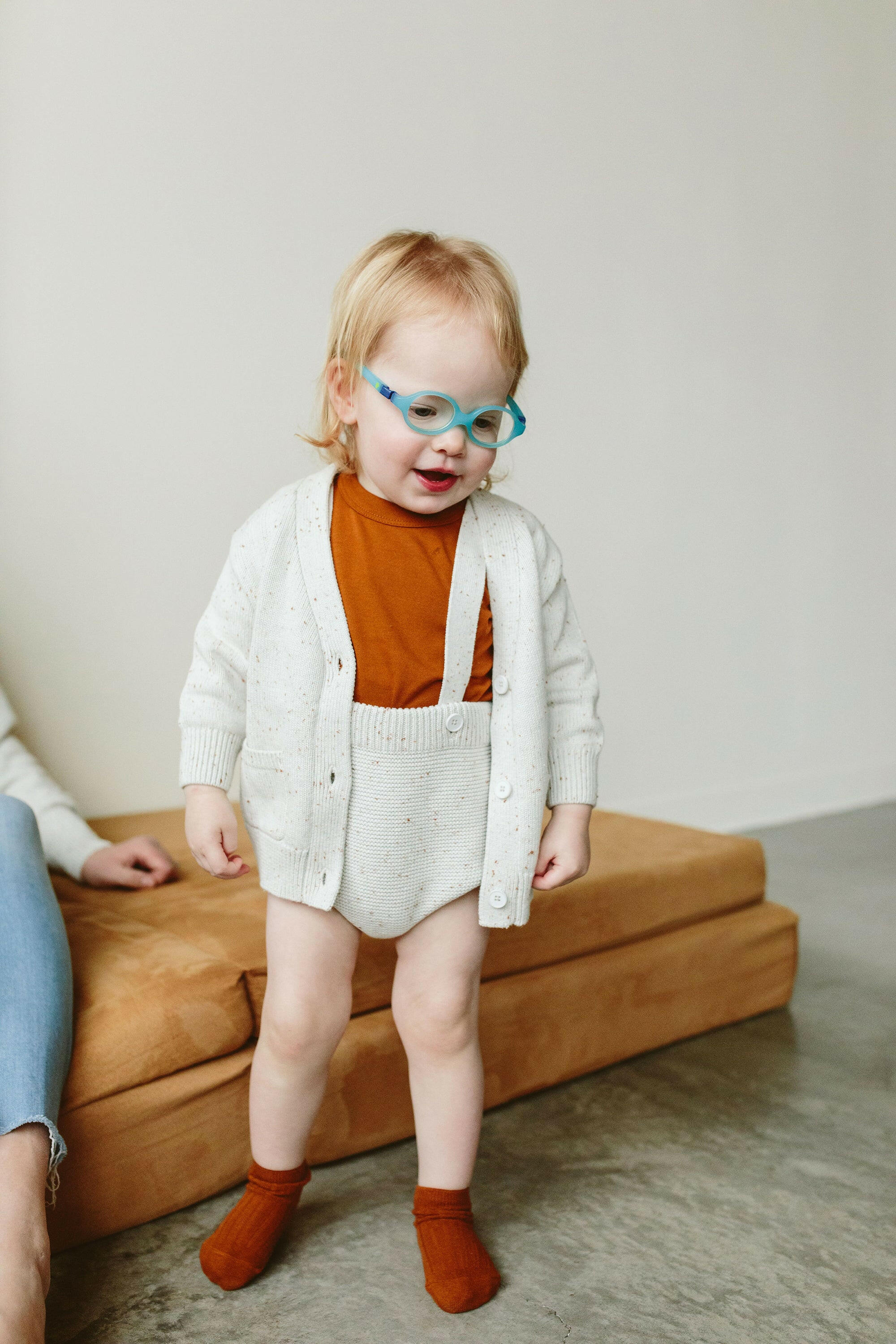 KNIT SUSPENDER BLOOMERS | SHELL rompers goumikids