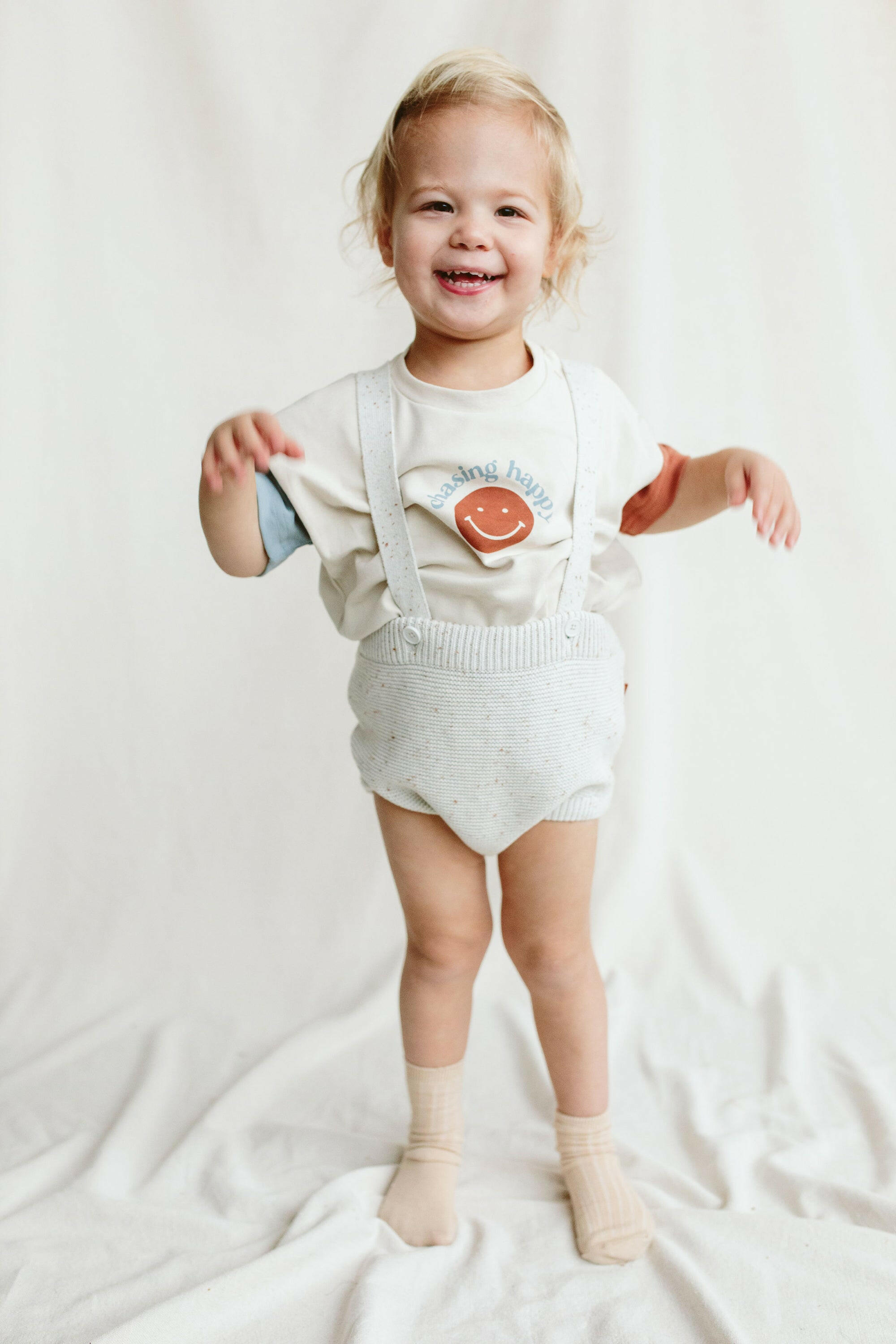KNIT SUSPENDER BLOOMERS | SHELL rompers goumikids