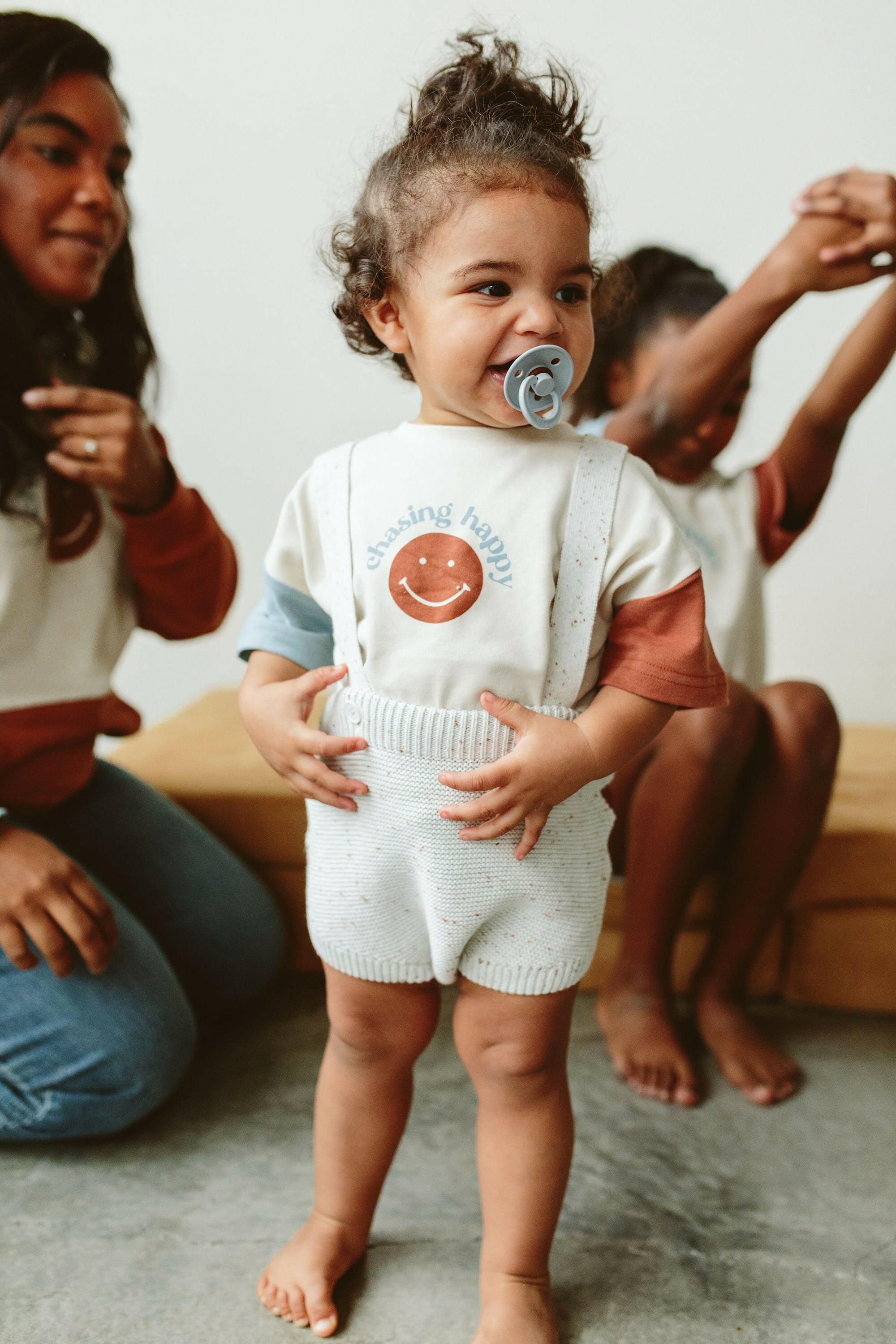 KNIT SUSPENDER BLOOMERS | SHELL rompers goumikids