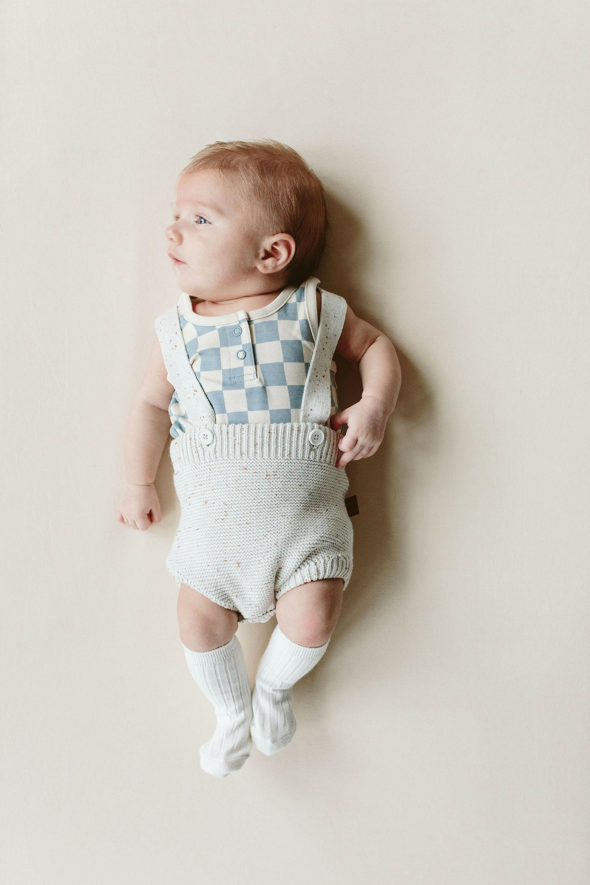 KNIT SUSPENDER BLOOMERS | SHELL rompers goumikids