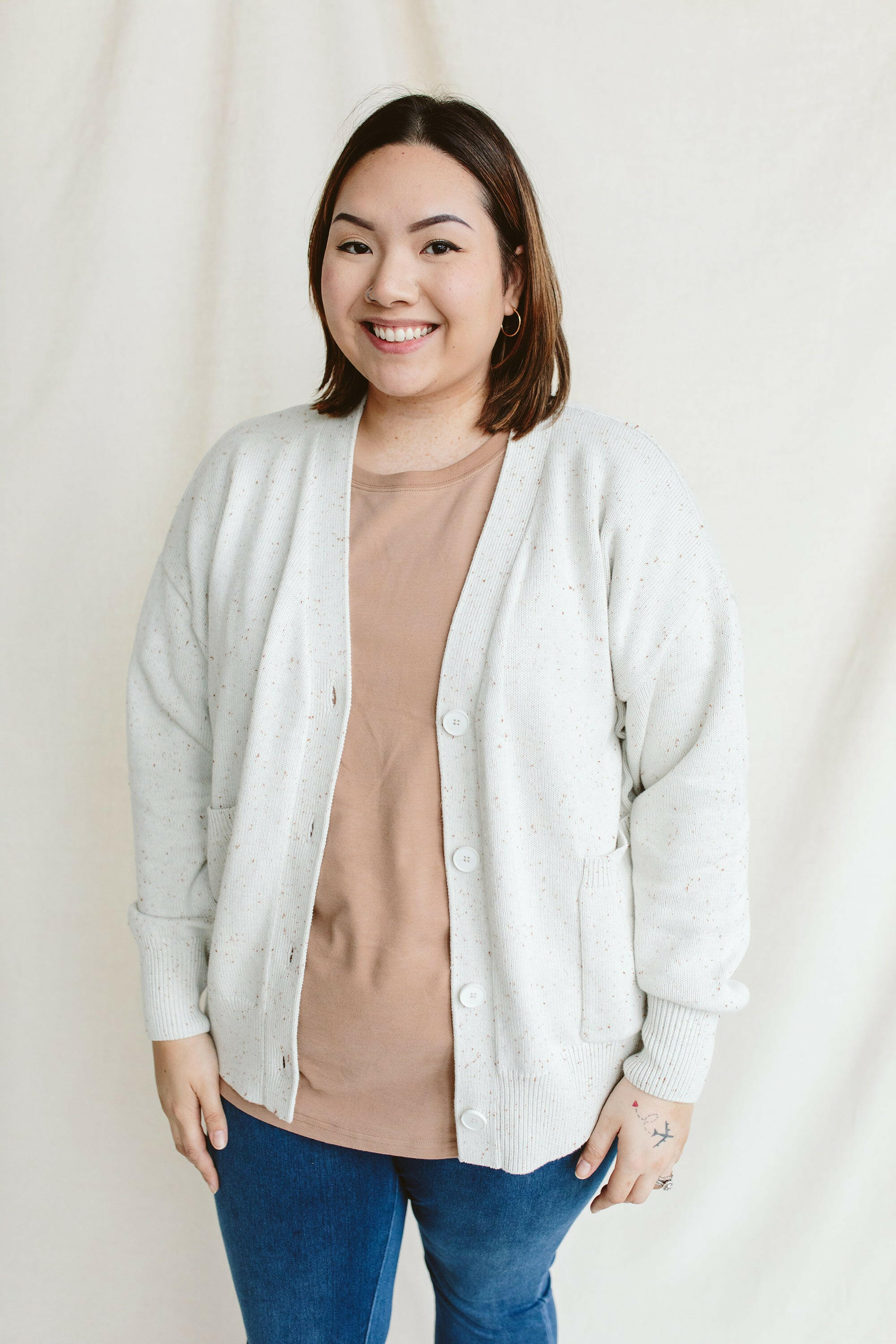 WOMENS KNIT BUTTON-UP SWEATER | SHELL womens apparel goumikids