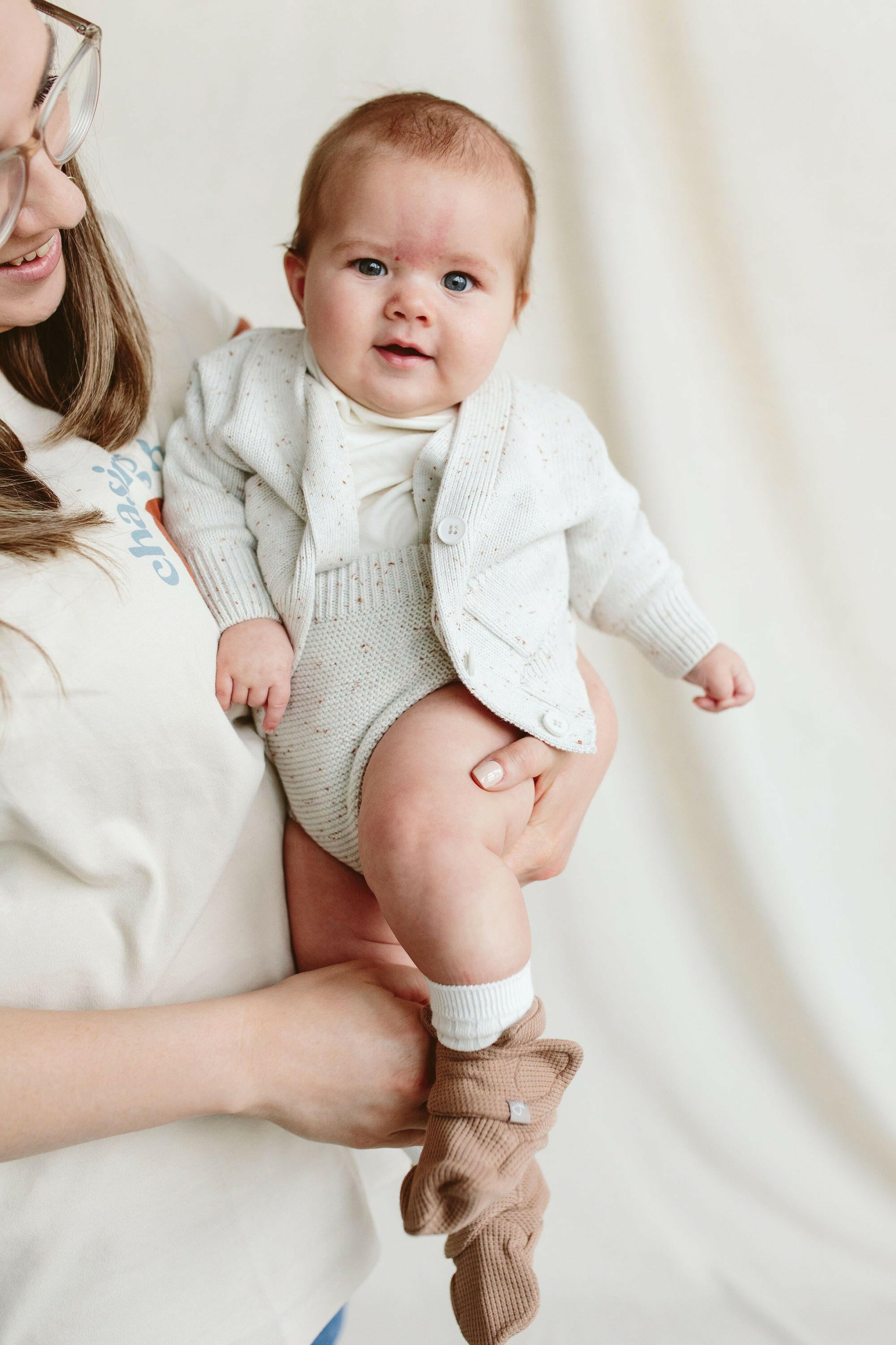 KNIT BUTTON-UP SWEATER | SHELL sweaters goumikids