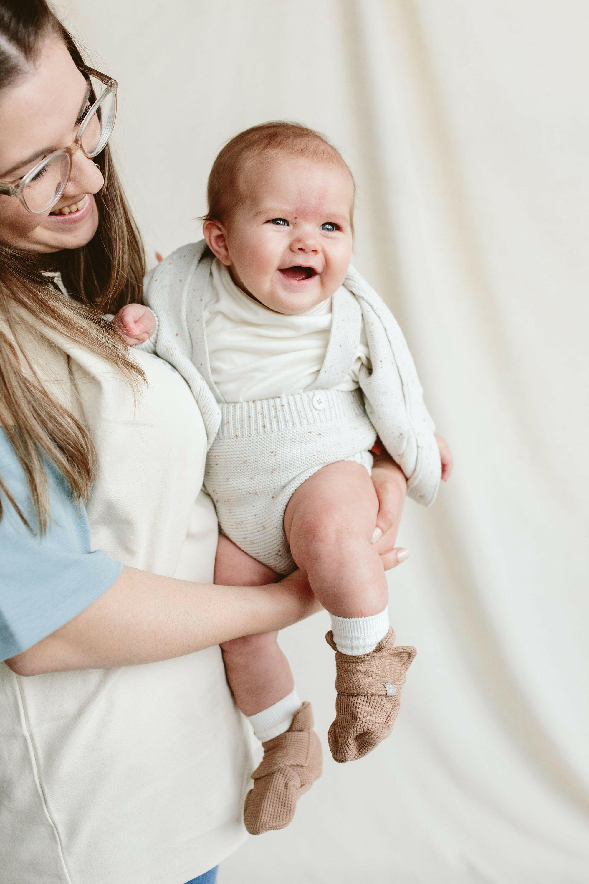 KNIT SUSPENDER BLOOMERS | SHELL rompers goumikids