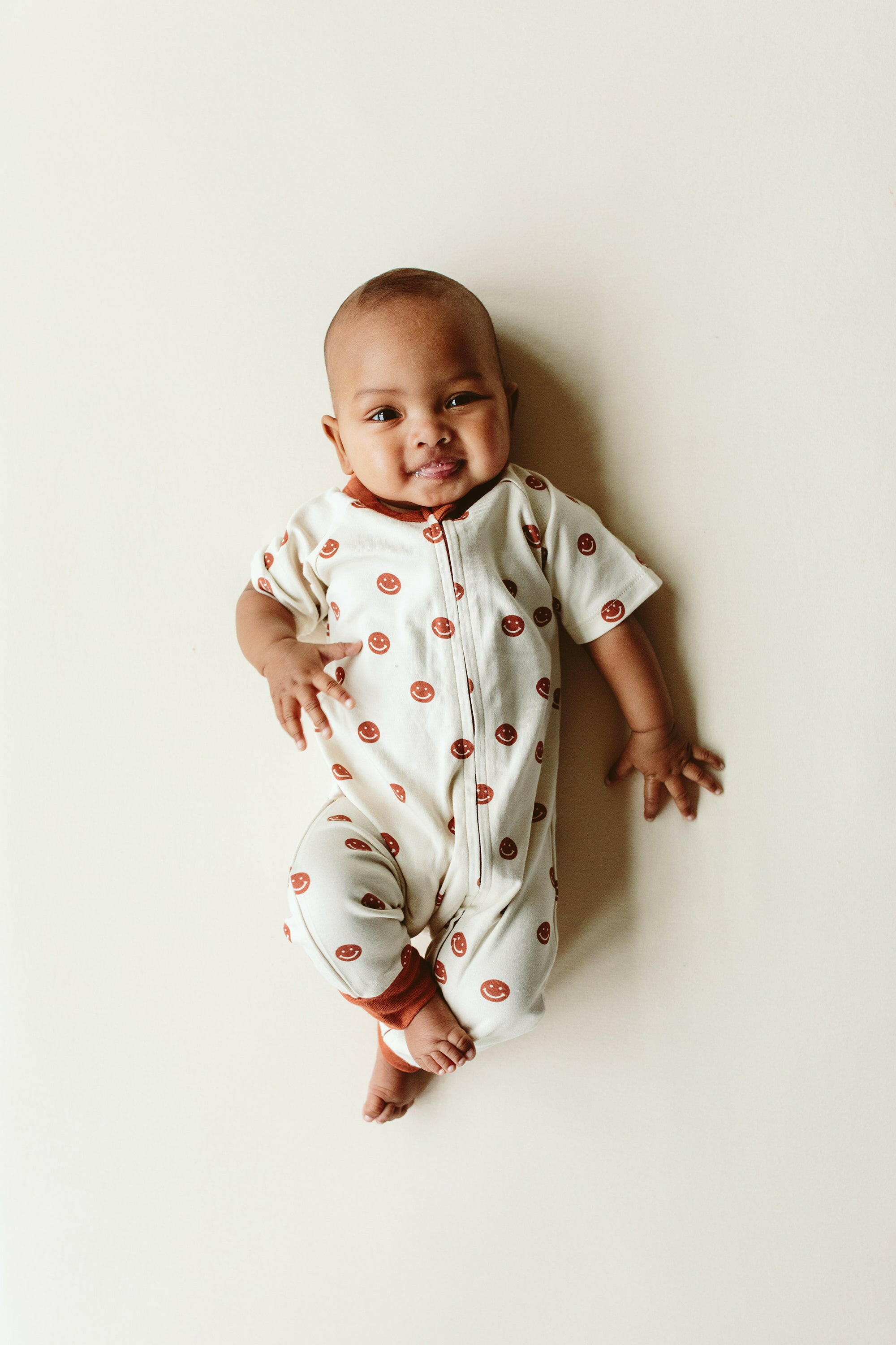 S/S ZIPPER ONEPIECE | HAPPY DOT footies goumikids