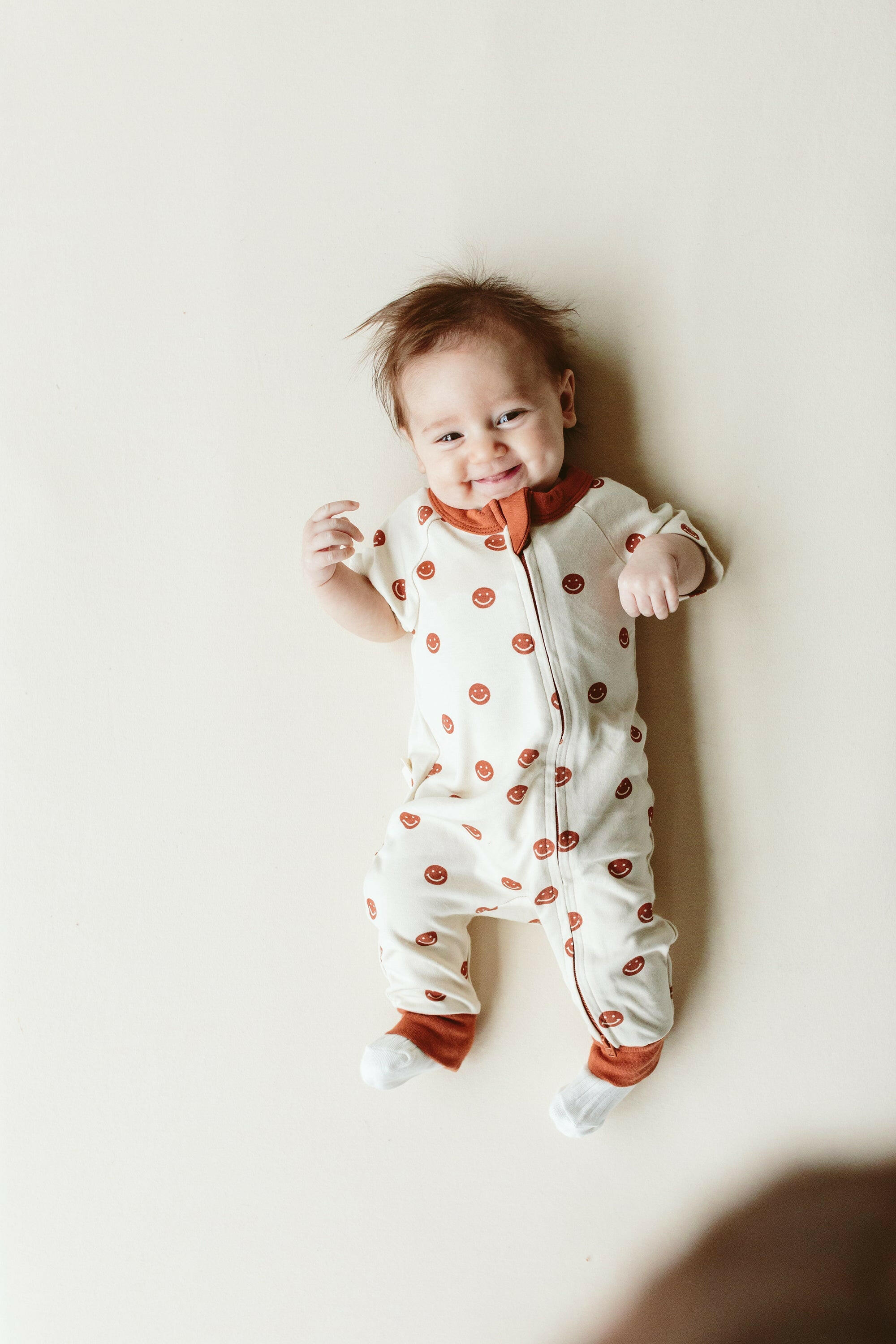 S/S ZIPPER ONEPIECE | HAPPY DOT footies goumikids