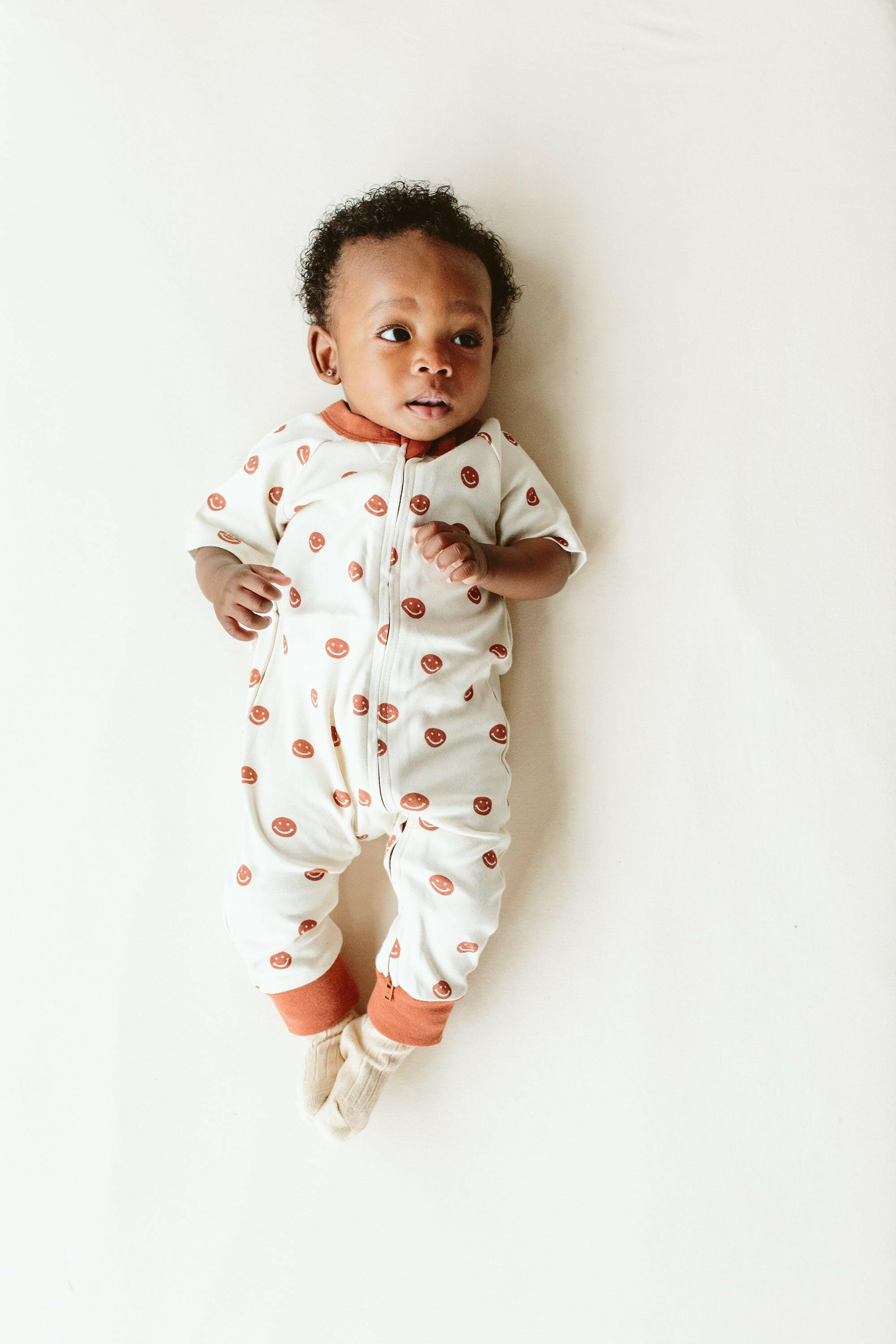 S/S ZIPPER ONEPIECE | HAPPY DOT footies goumikids