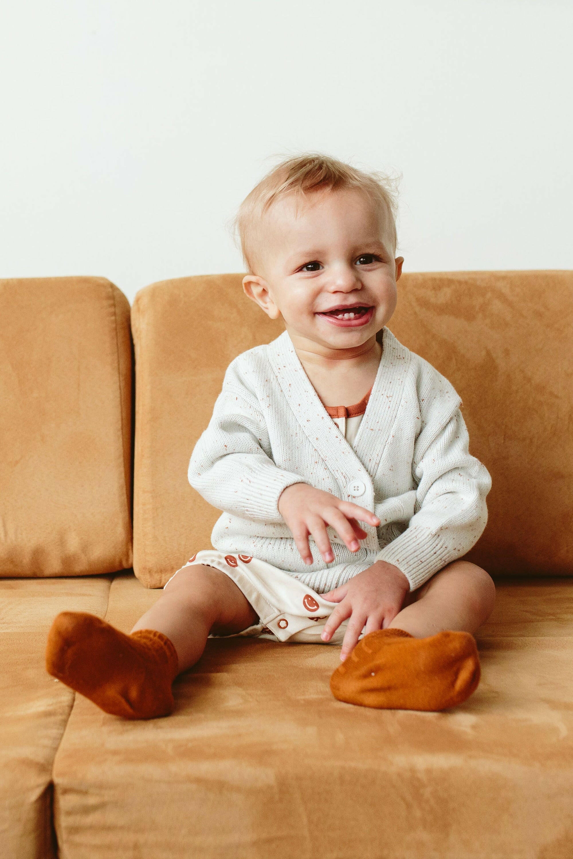 KNIT BUTTON-UP SWEATER | SHELL sweaters goumikids
