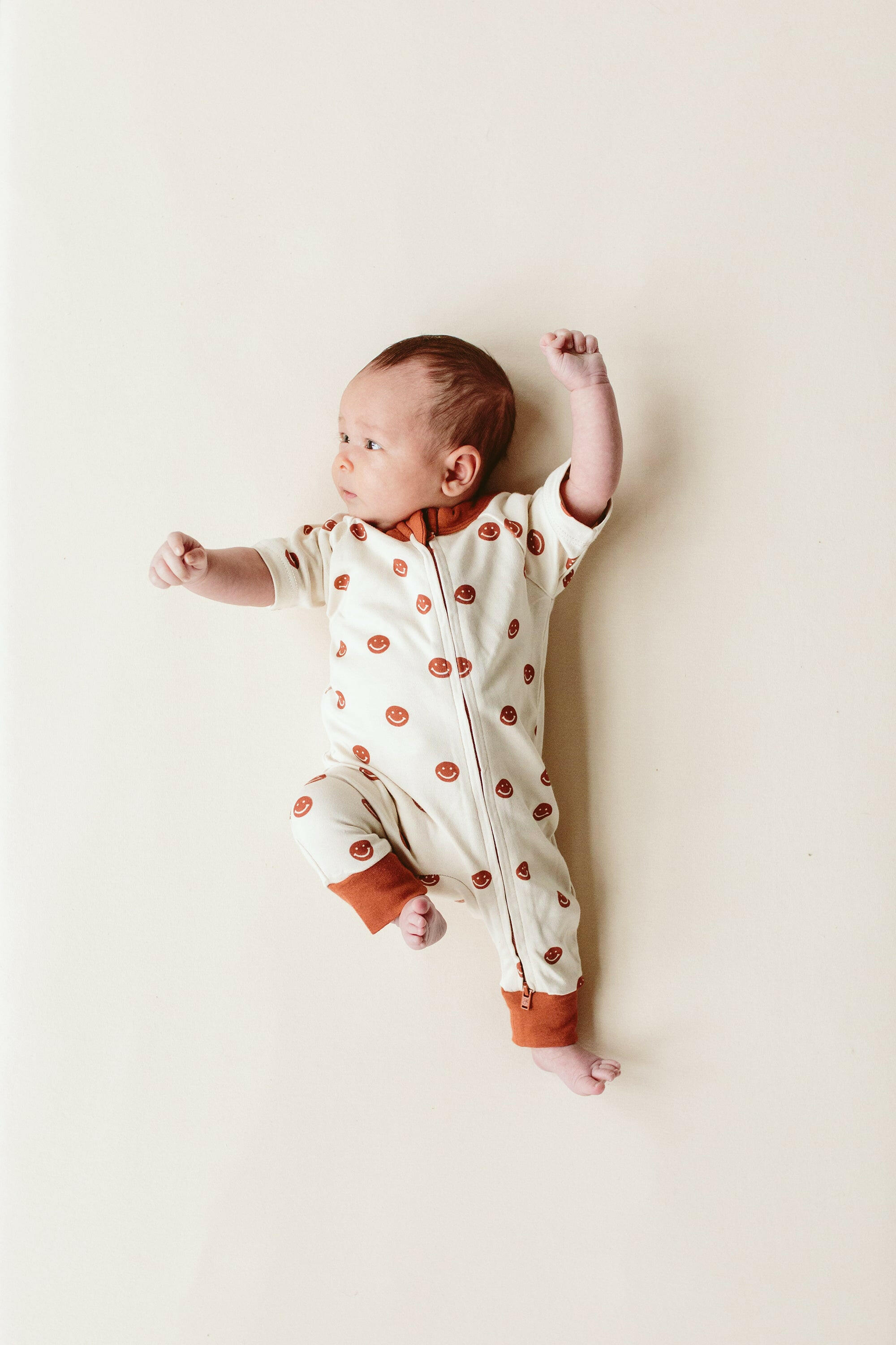 S/S ZIPPER ONEPIECE | HAPPY DOT footies goumikids