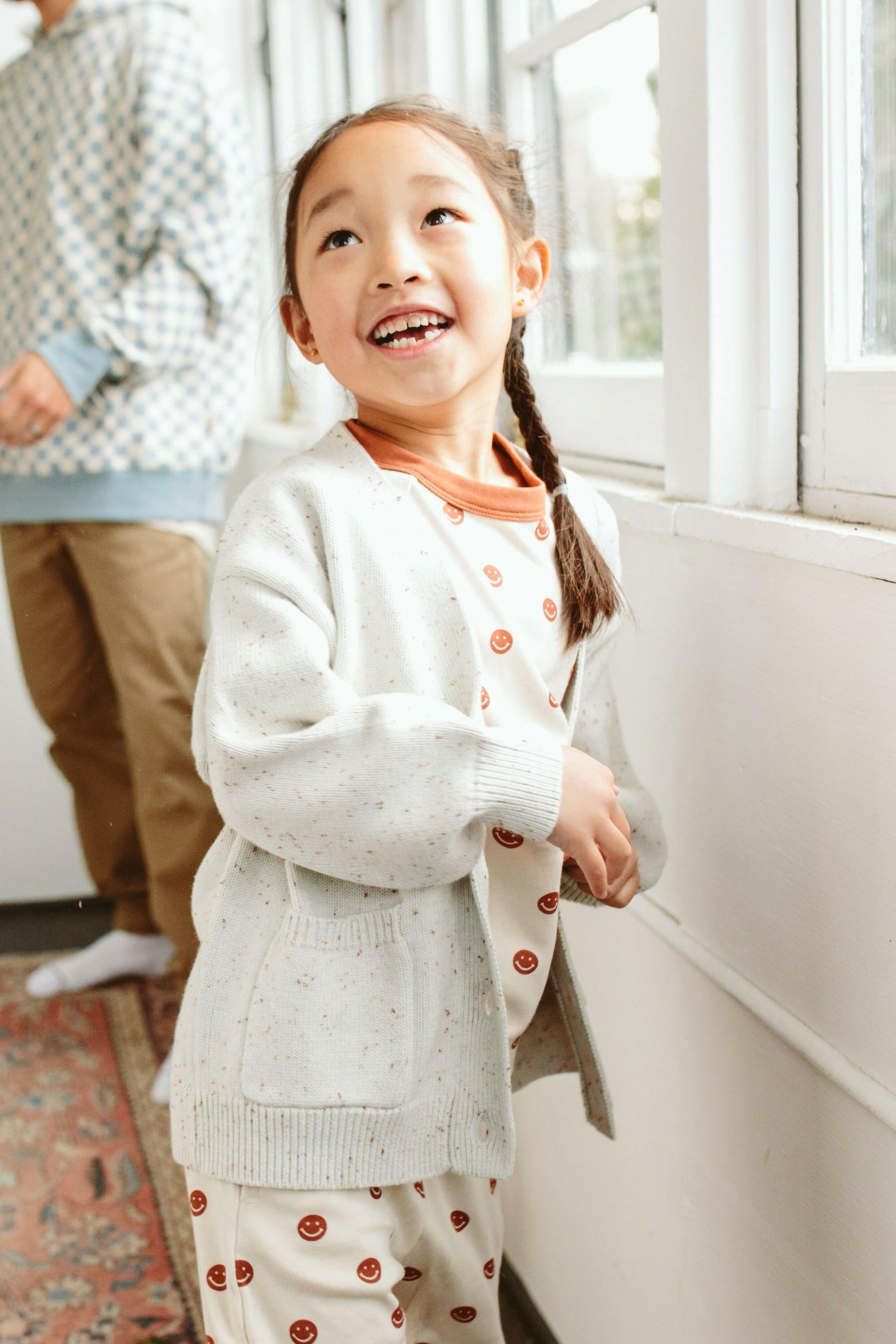 KNIT BUTTON-UP SWEATER | SHELL sweaters goumikids