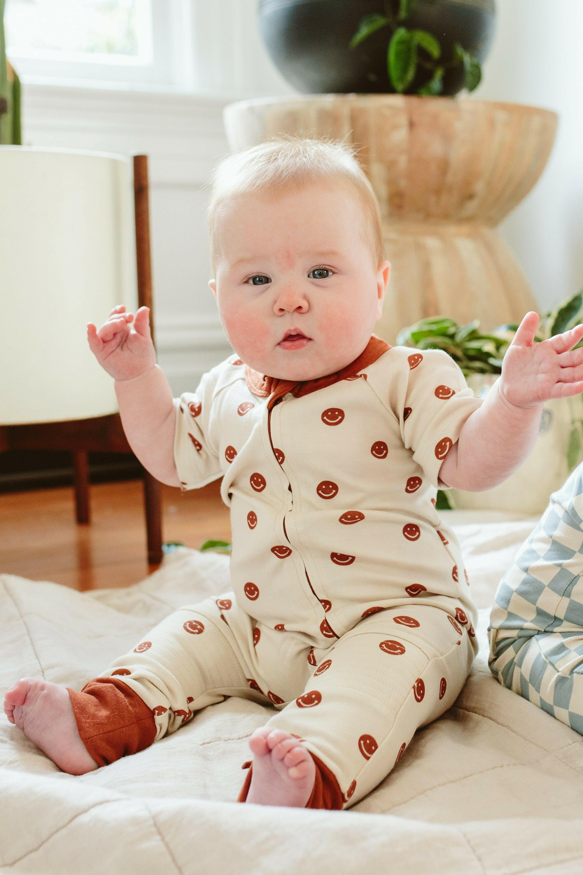 S/S ZIPPER ONEPIECE | HAPPY DOT footies goumikids