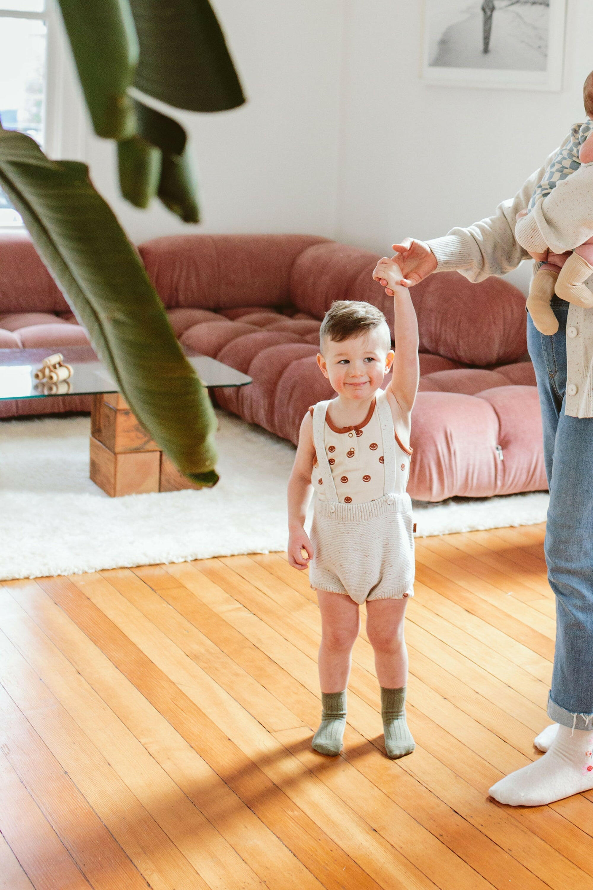 KNIT SUSPENDER BLOOMERS | SHELL rompers goumikids