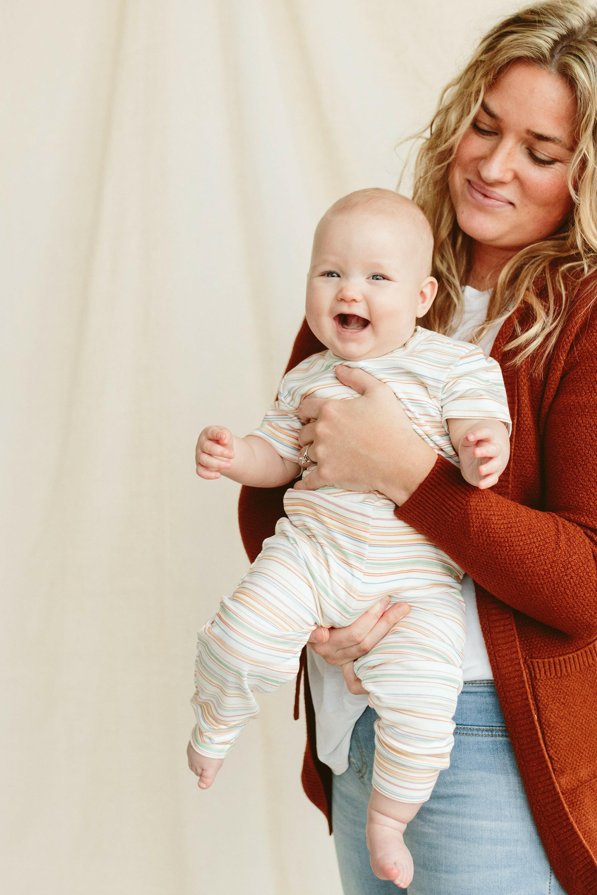 S/S BODYSUIT | BOARDWALK STRIPE bodysuits goumikids