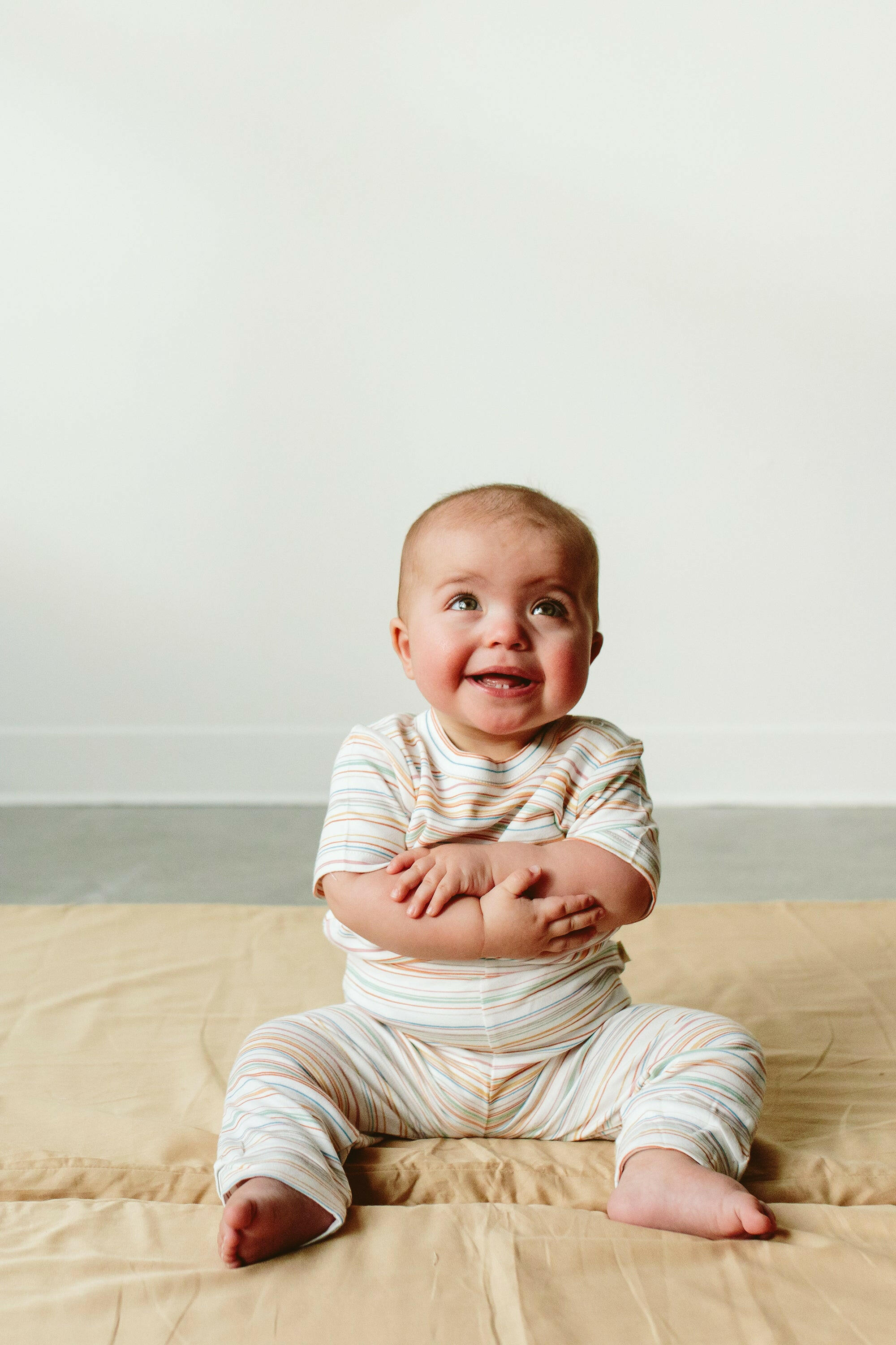 S/S BODYSUIT | BOARDWALK STRIPE bodysuits goumikids