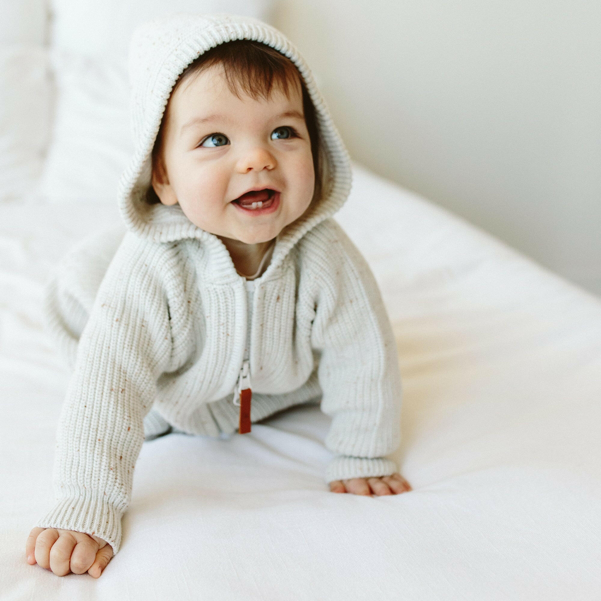 KNIT WEARABLE BLANKET | SHELL Outerwear goumikids