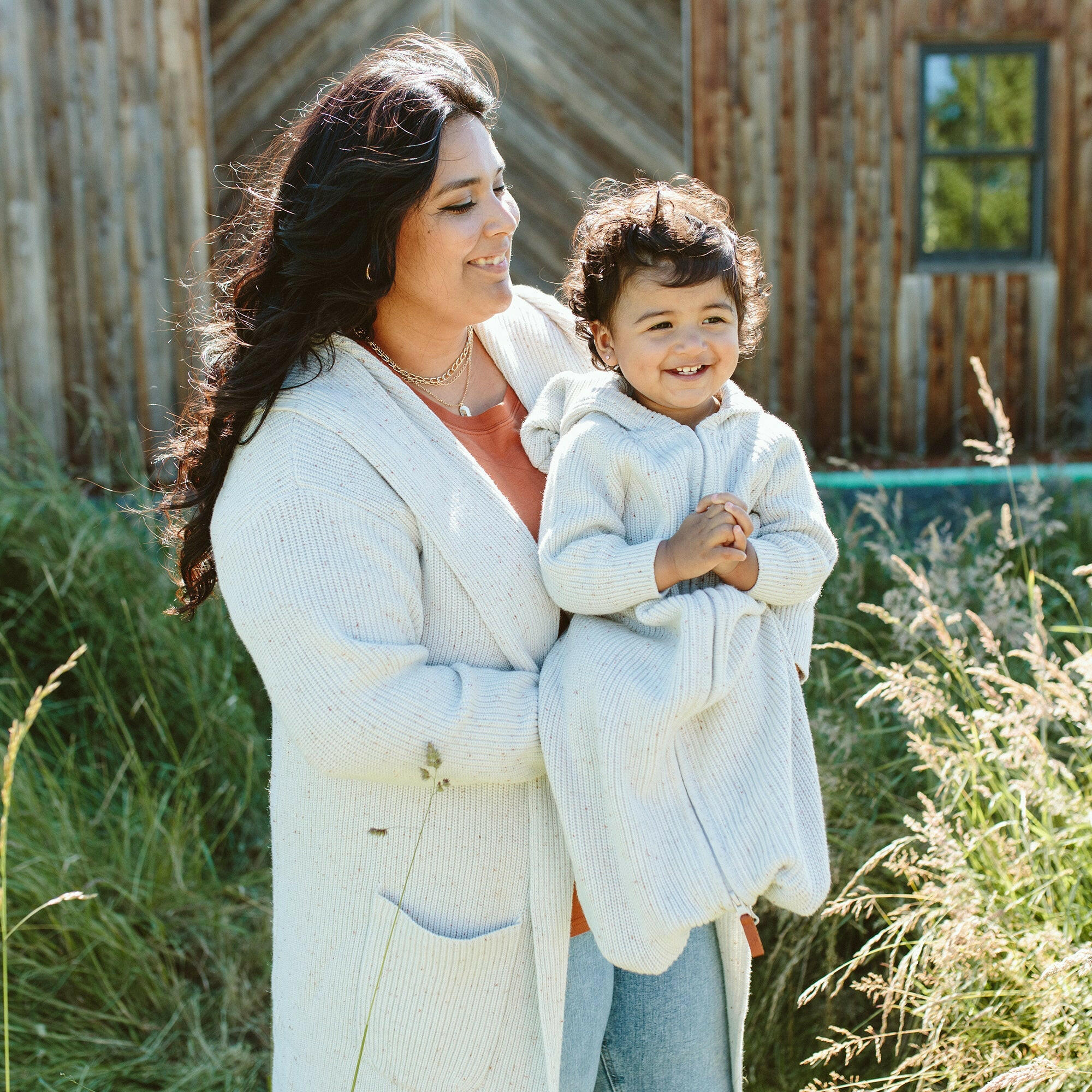 KNIT WEARABLE BLANKET | SHELL Outerwear goumikids