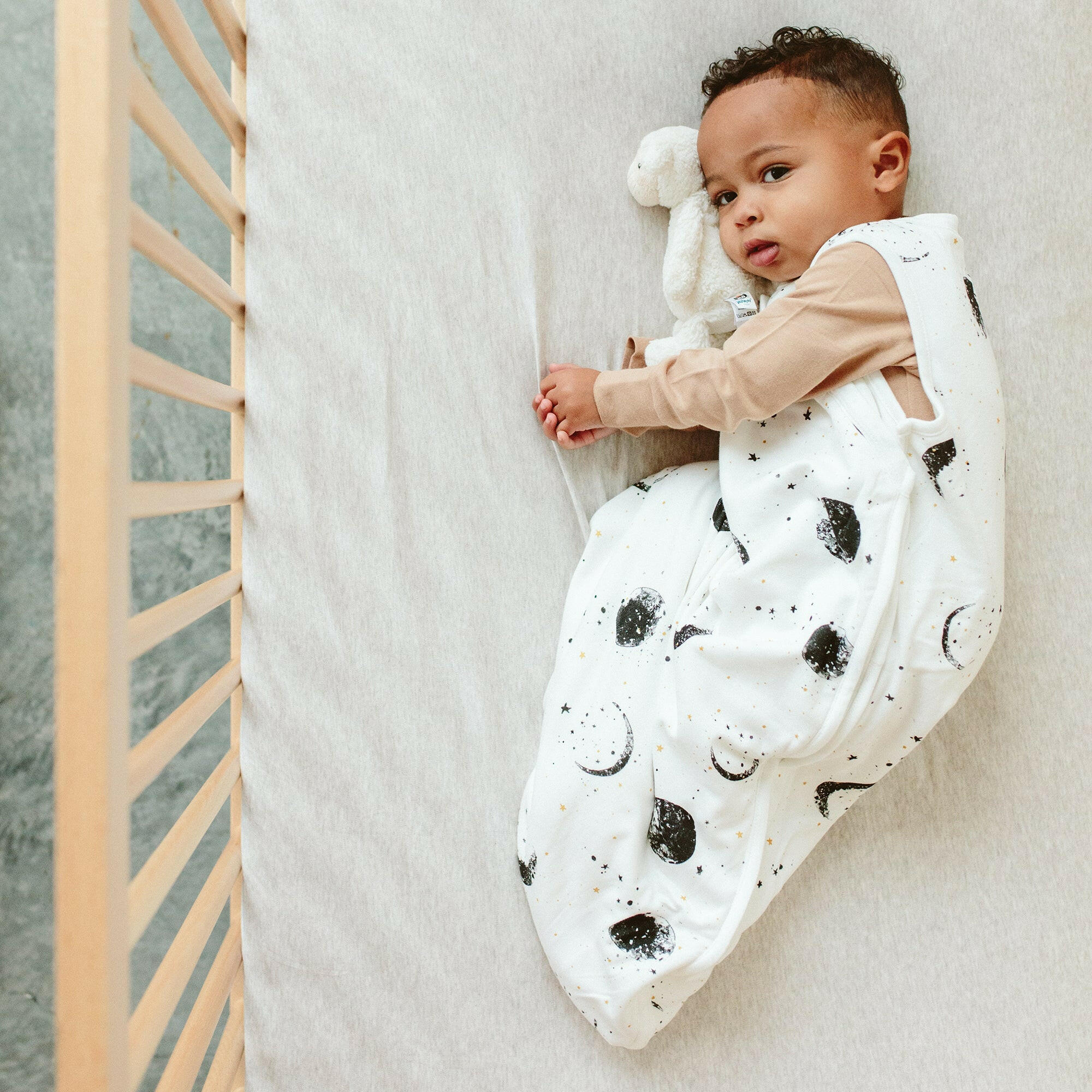 CRIB SHEETS | STORM GRAY crib sheets goumikids