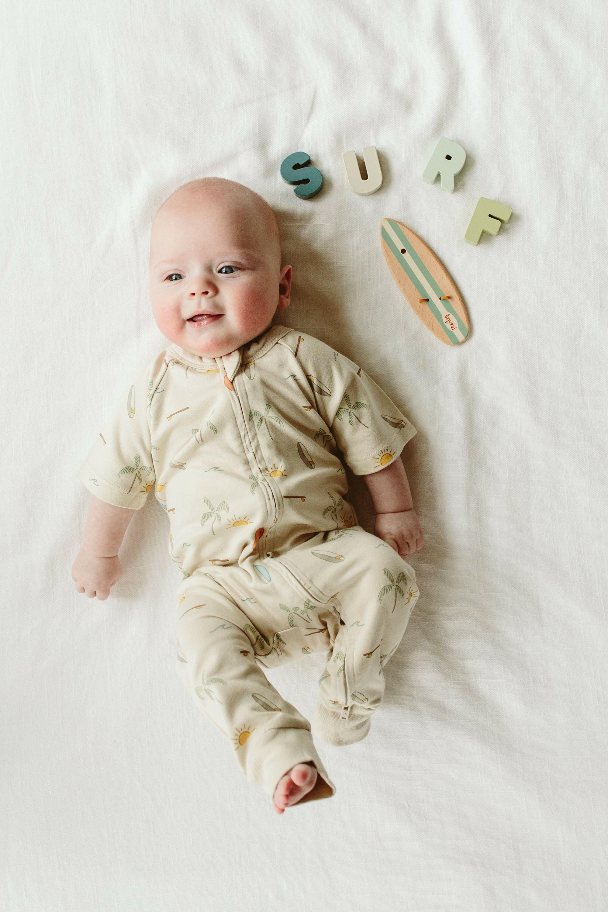 S/S ZIPPER ONEPIECE | SURF'S UP footies goumikids