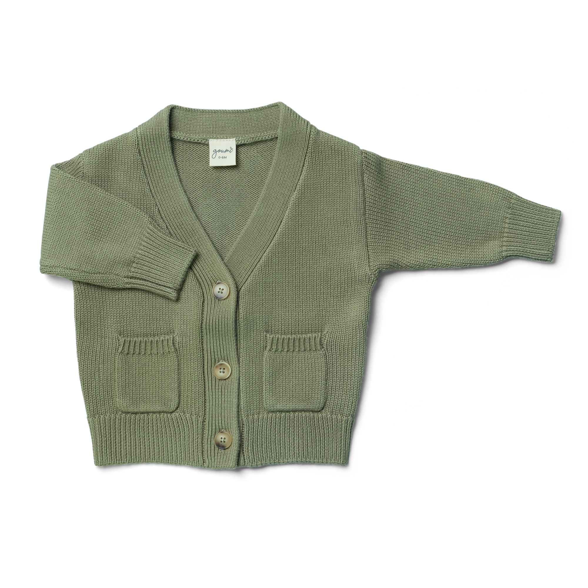 KNIT BUTTON-UP SWEATER | ARTICHOKE sweaters goumikids