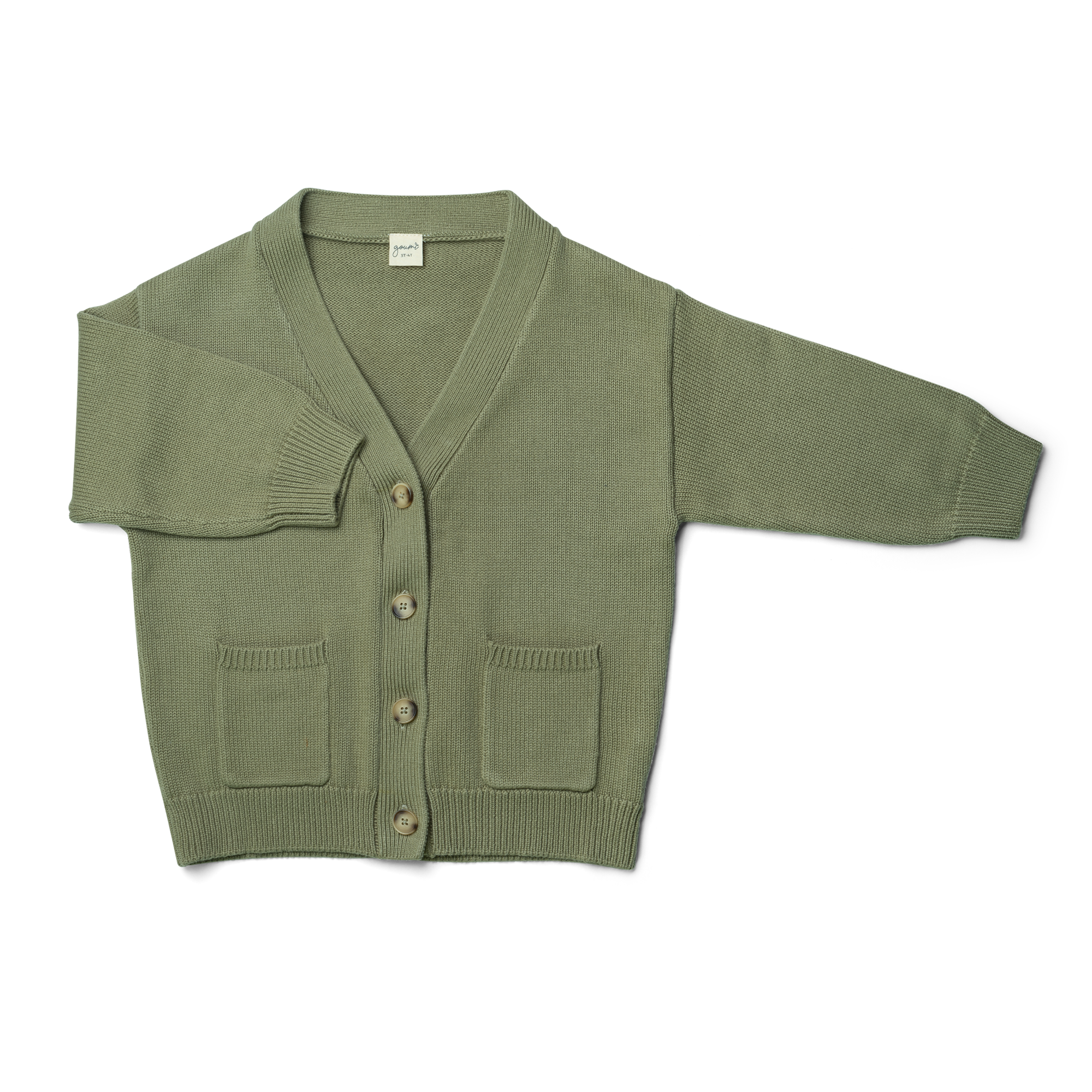 KNIT BUTTON-UP SWEATER | ARTICHOKE sweaters goumikids