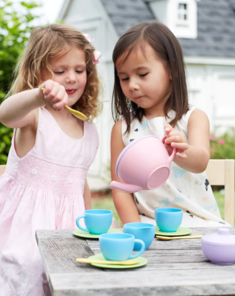 Green Toys Tea Set Pretend Play Green Toys