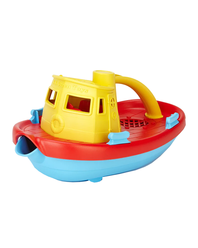 Green Toys Tug Boat Play Vehicles Green Toys Yellow