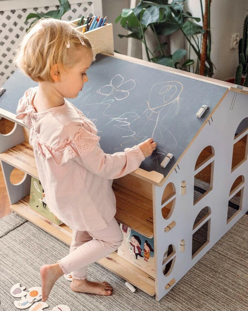 My Mini Desk House - 3 in 1 Playroom Furniture myminihome