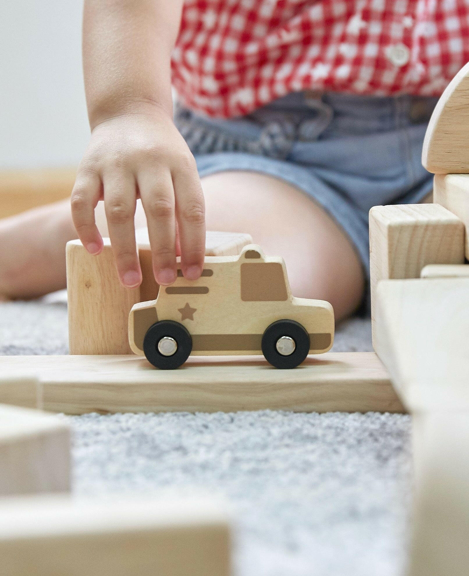 Mini Wooden Trucks - Set of 10 Cars Guidecraft