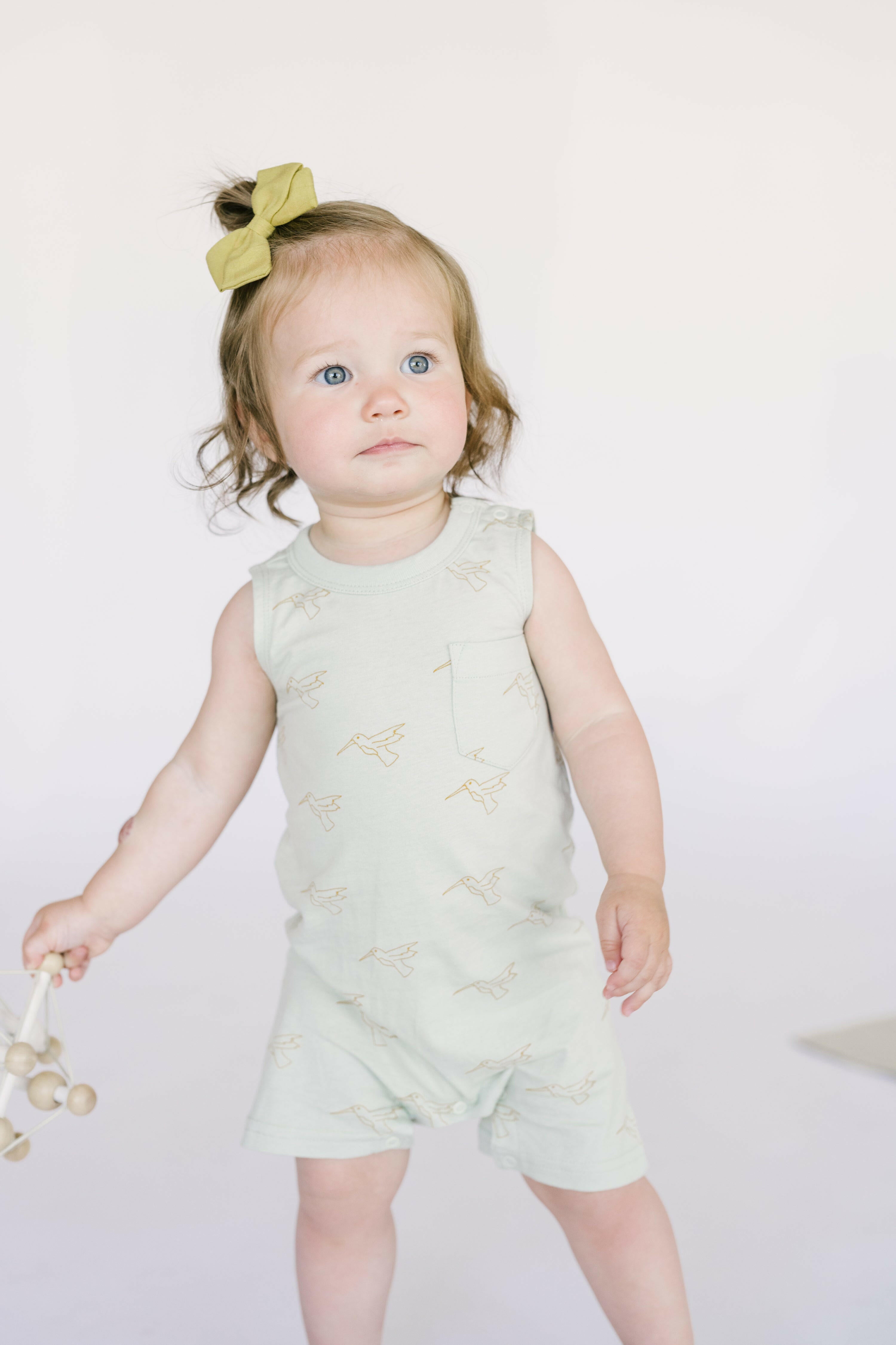 Hummingbird Pocket Playsuit Polished Prints