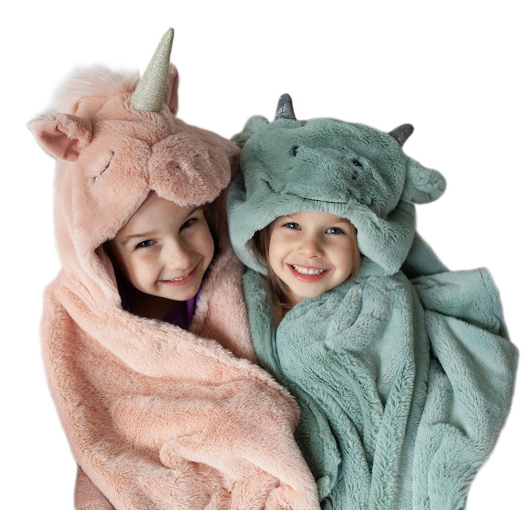 'Uliana' Plush Unicorn Hooded Blanket Blanket MON AMI