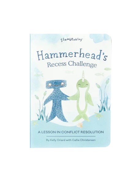 Crab Mini & Hammerhead Board Book Bundle Soft Dolls Slumberkins