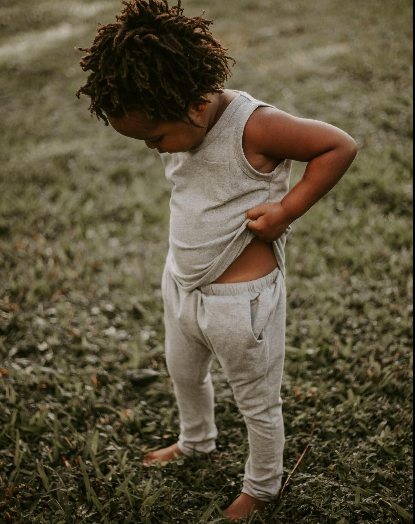 The Harem Trouser - Gray Melange Clothing The Simple Folk