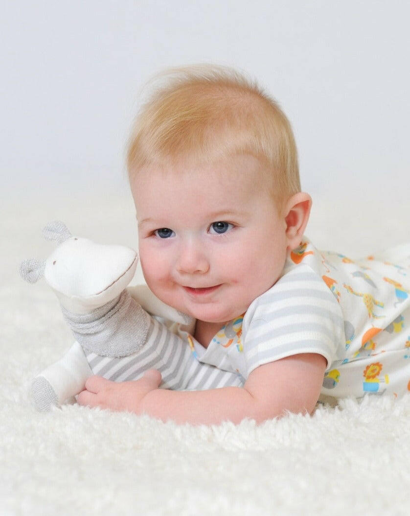Organic Hippo Lovey Doll Lovey Under the Nile