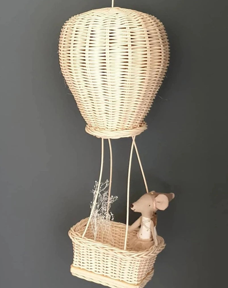 Hot Air Balloon Rattan Toys Coconeh