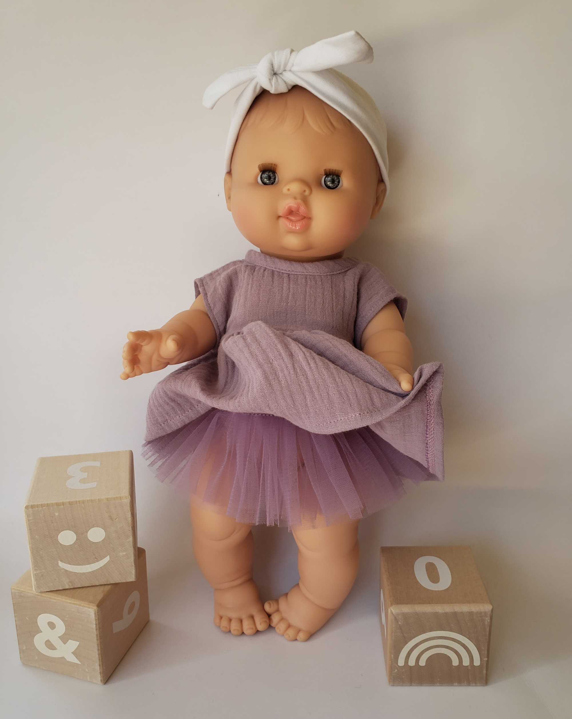 Doll Tutu Doll Clothing Little Wonder & Co. Violet