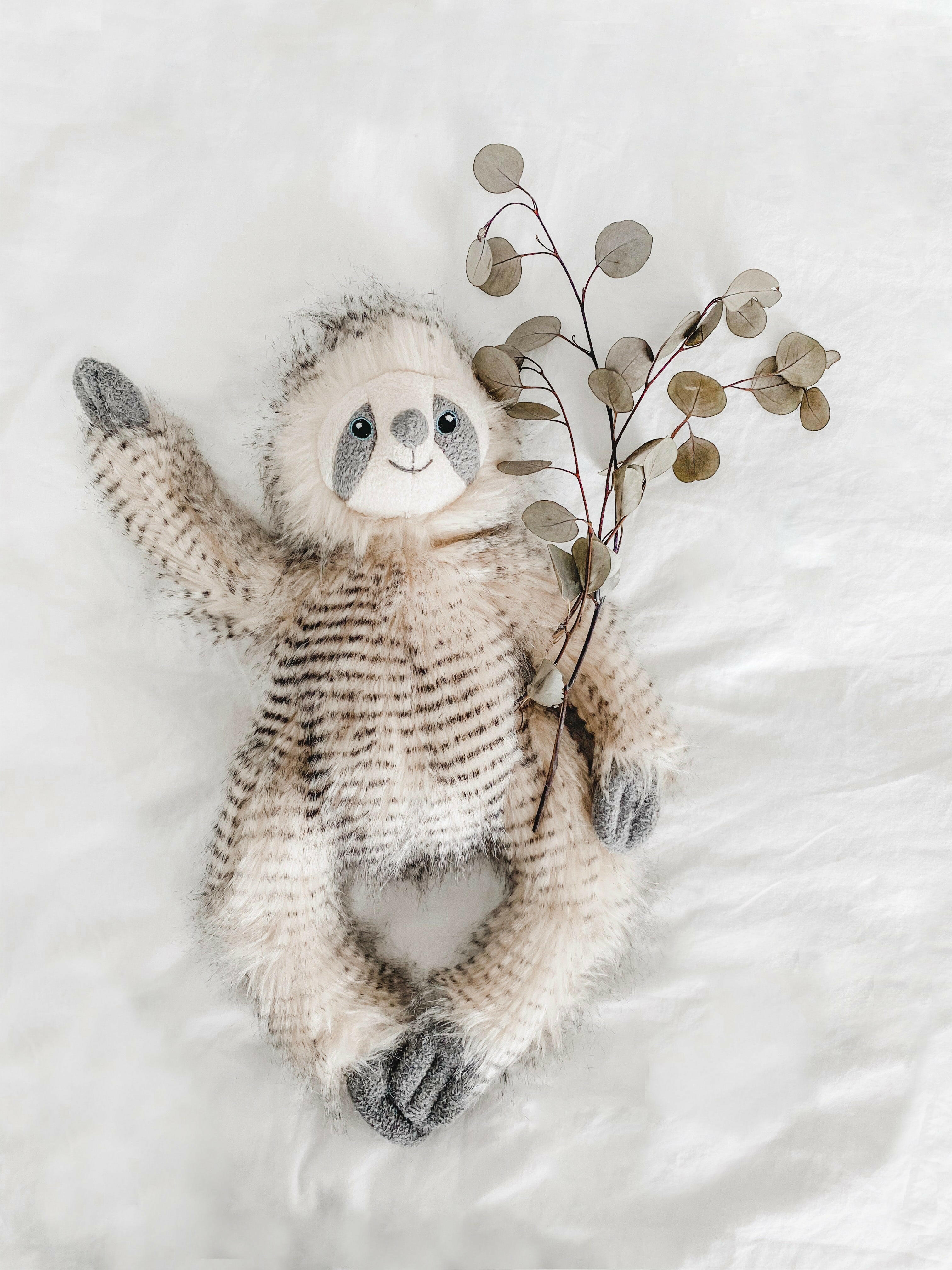 'Simon' Sloth Luxe Fur Plush Toy Stuffed Toy MON AMI