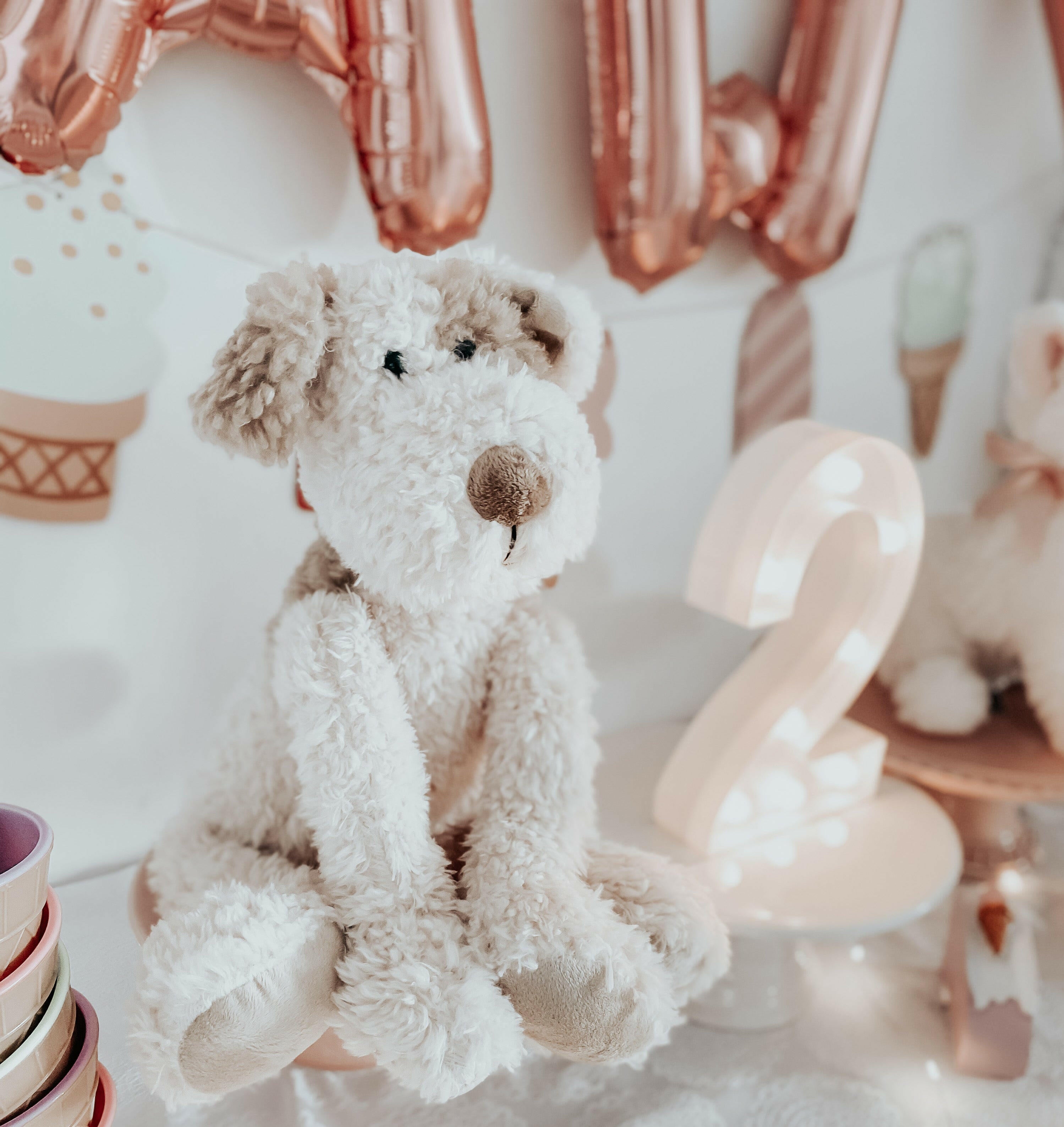 'Bogart' Shaggy Puppy Plush Toy Stuffed Toy MON AMI