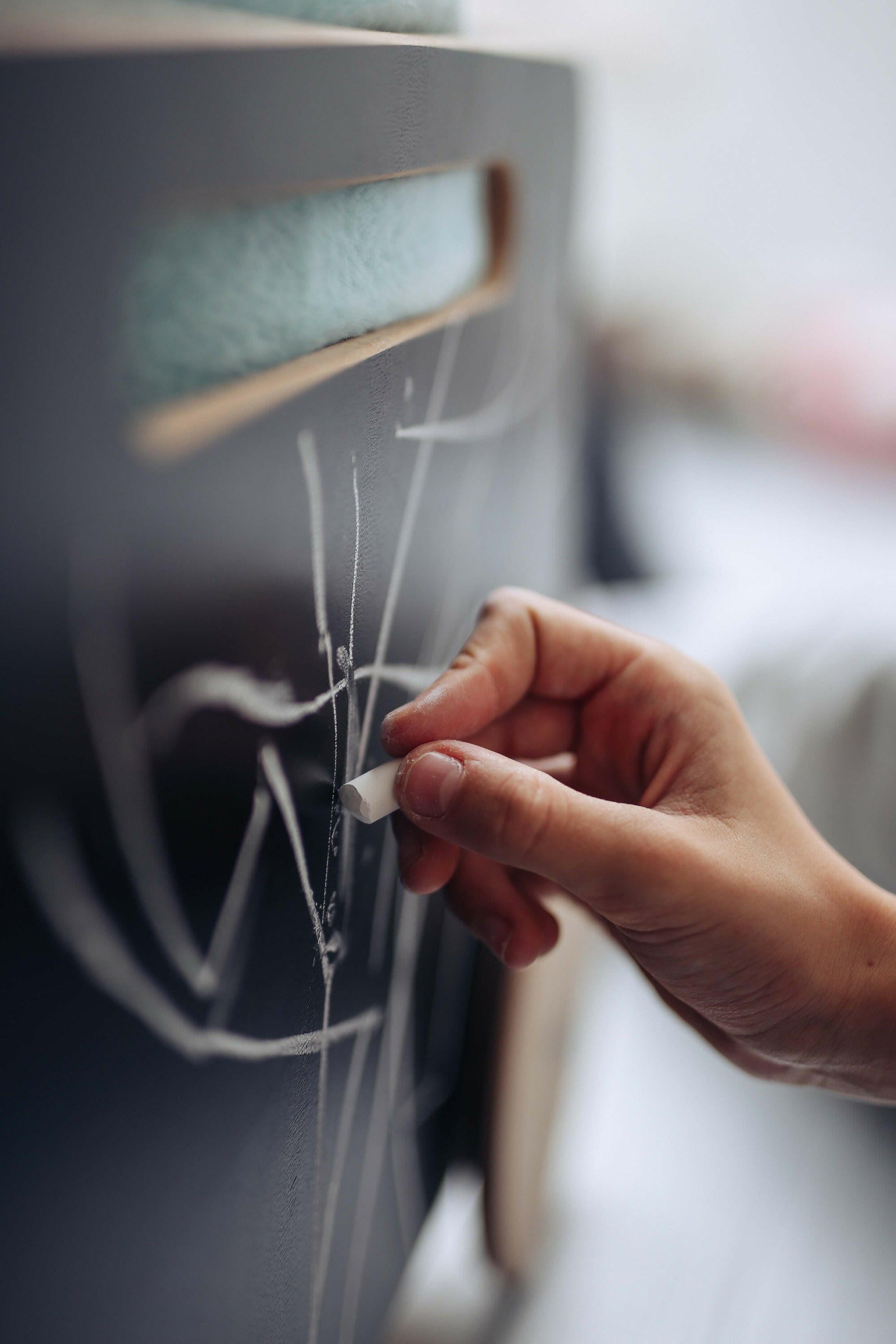 Toy Chest On Wheels - Blackboard or white Kids Toys Ooh Noo