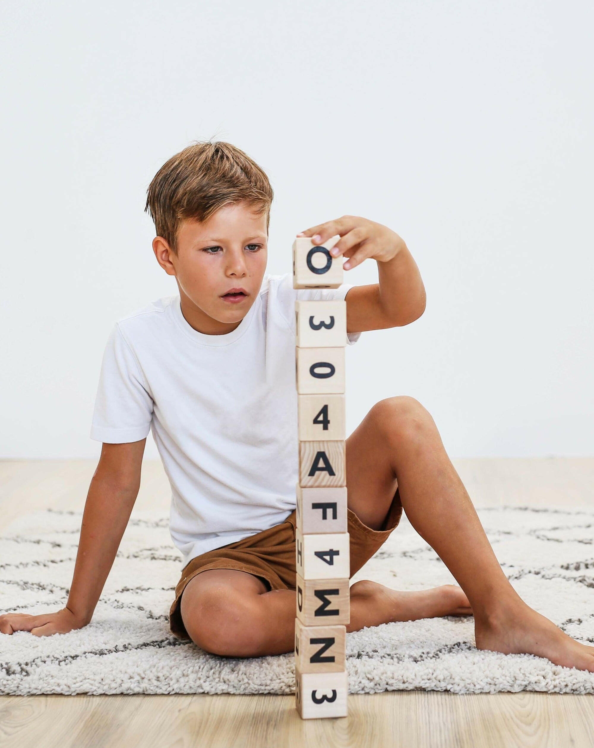 Alphabet Blocks in Various Colors Blocks Ooh Noo