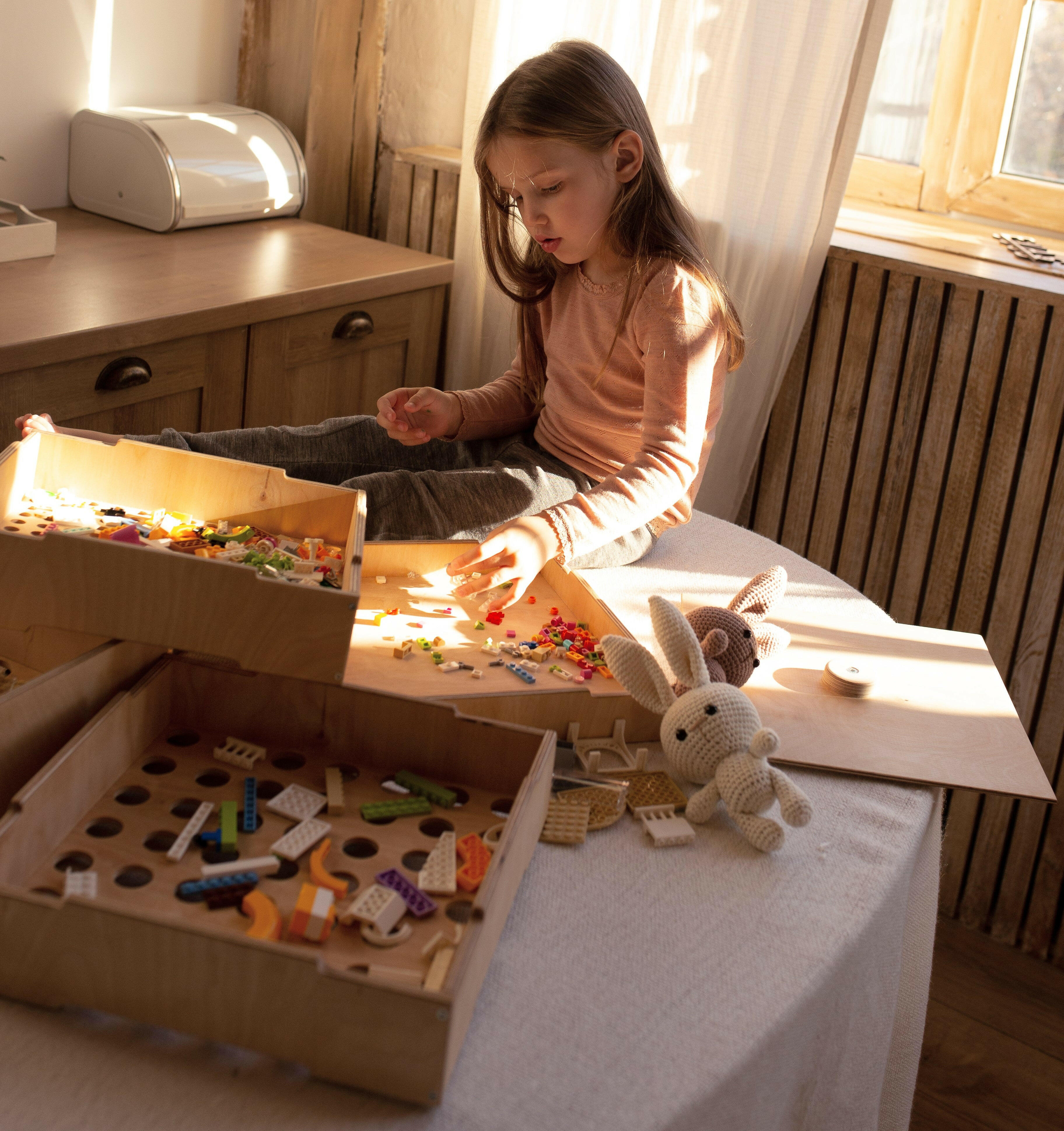 Wooden storage/sorter for LEGO® Lego Storage Goodevas