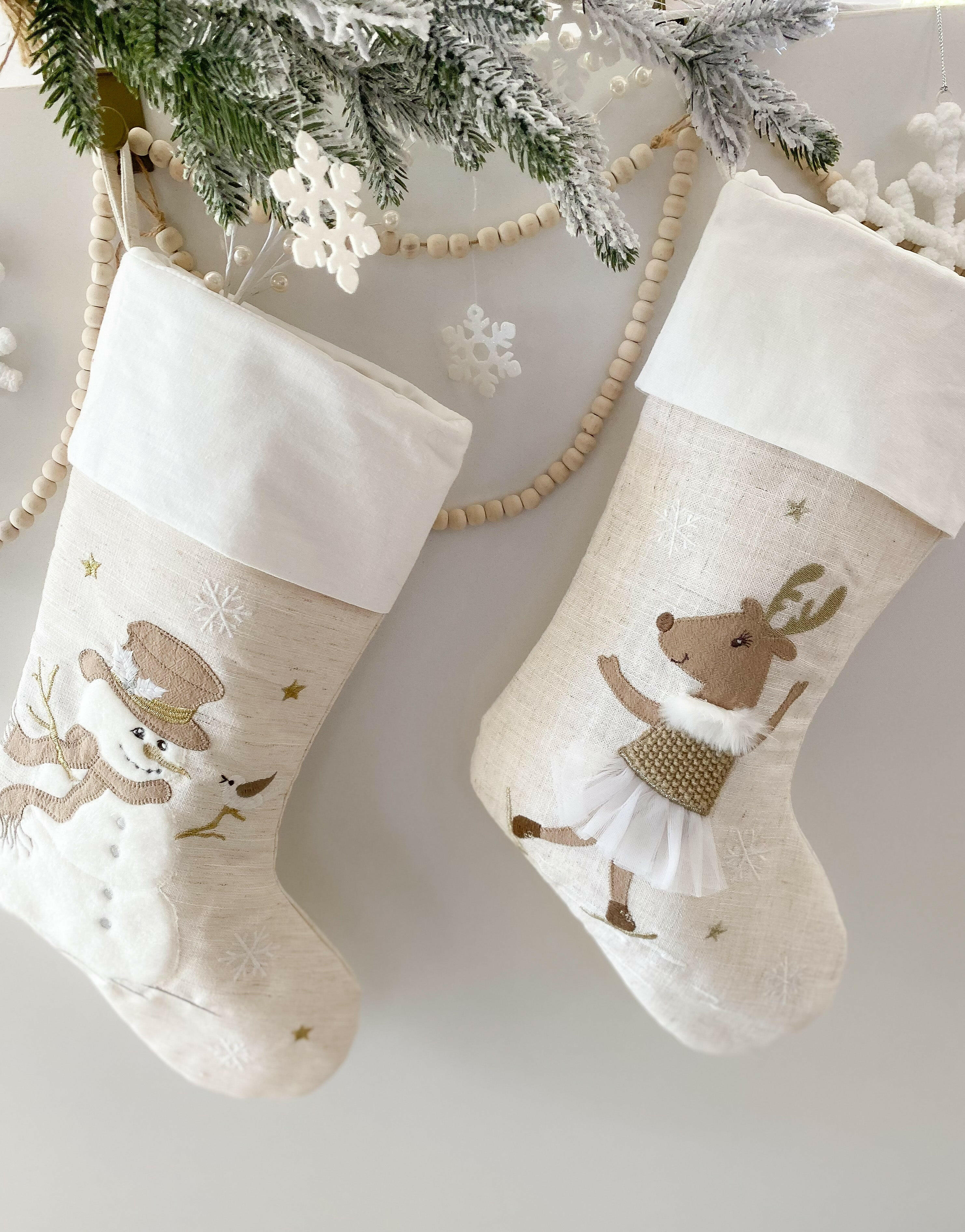 Skating Reindeer Stocking Stocking MON AMI