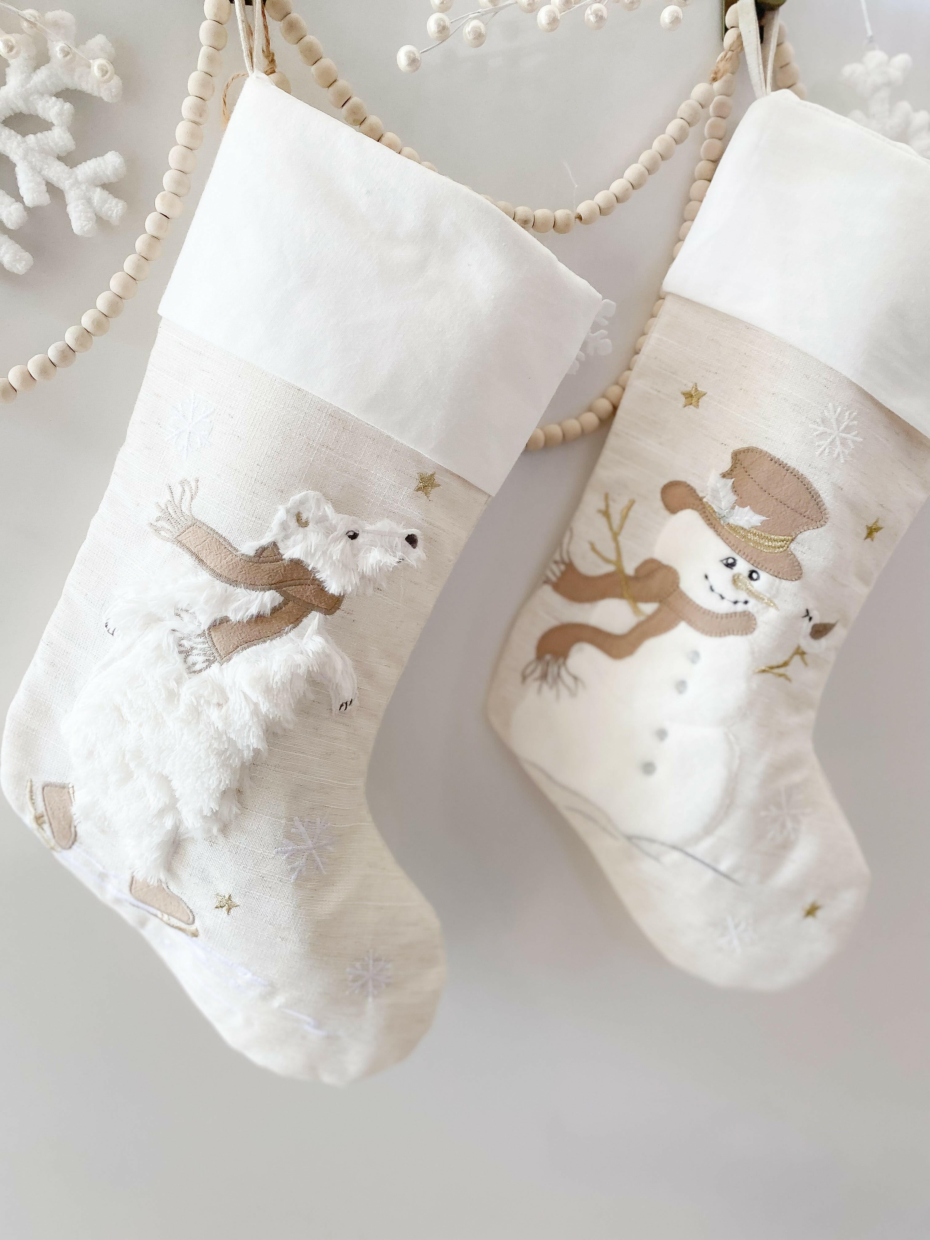 Skating Bear Stocking Stocking MON AMI