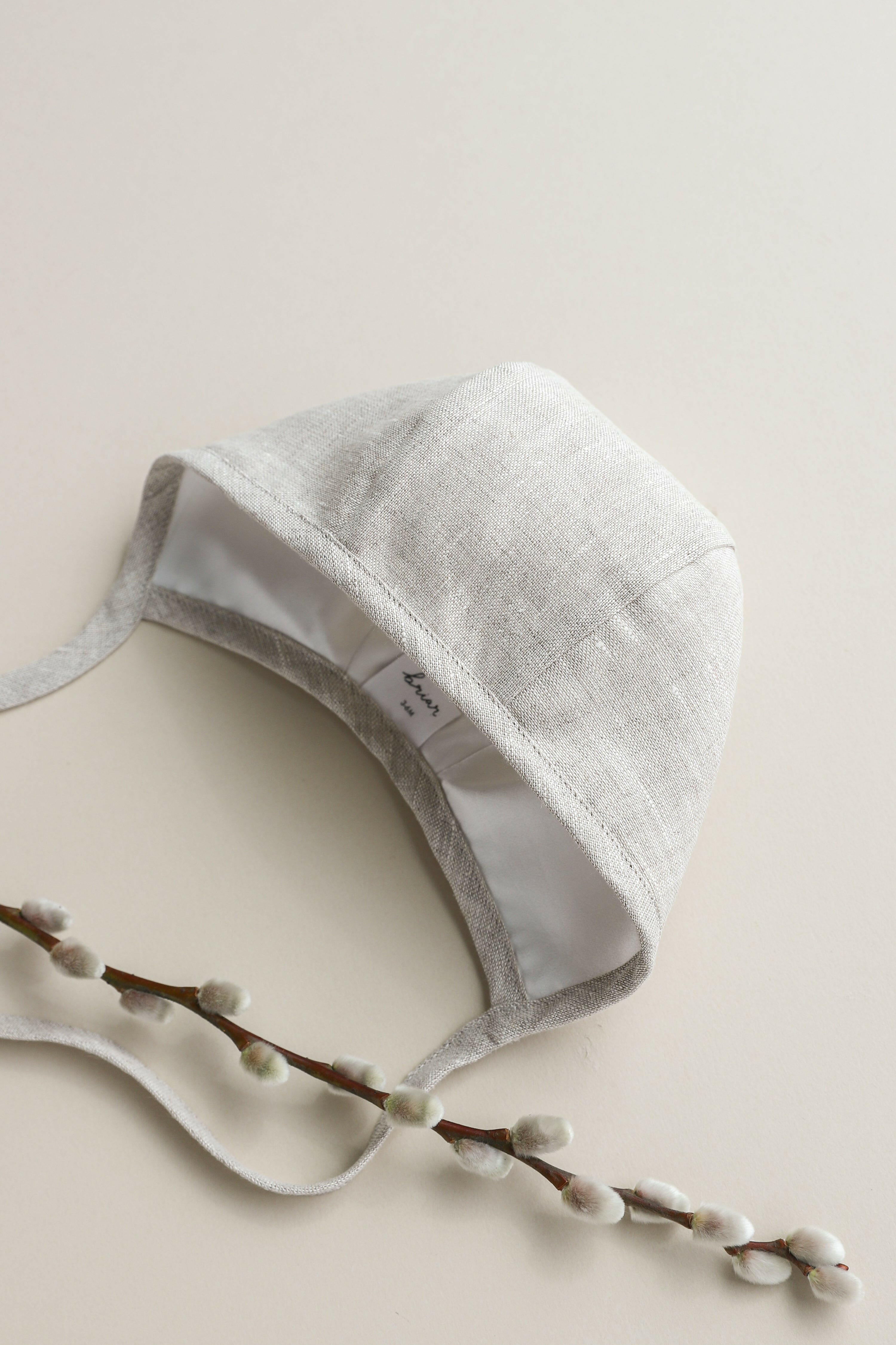 Sand Linen Bonnet Cotton-Lined Bonnets Briar Baby®