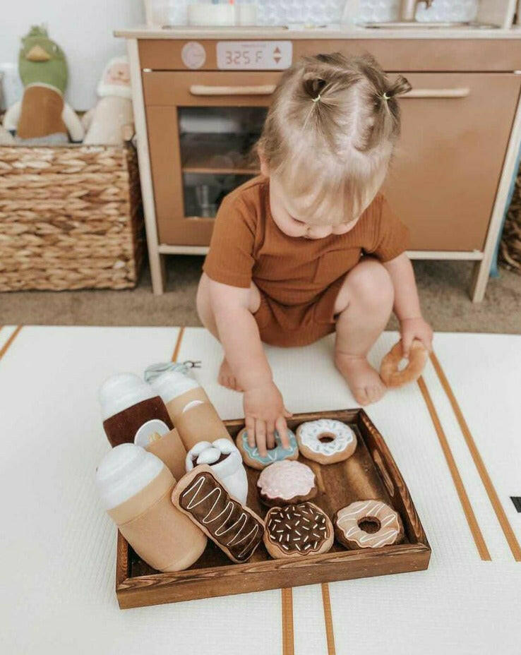 Coffee & Donut Play Food Set Educational Wonder & Wise