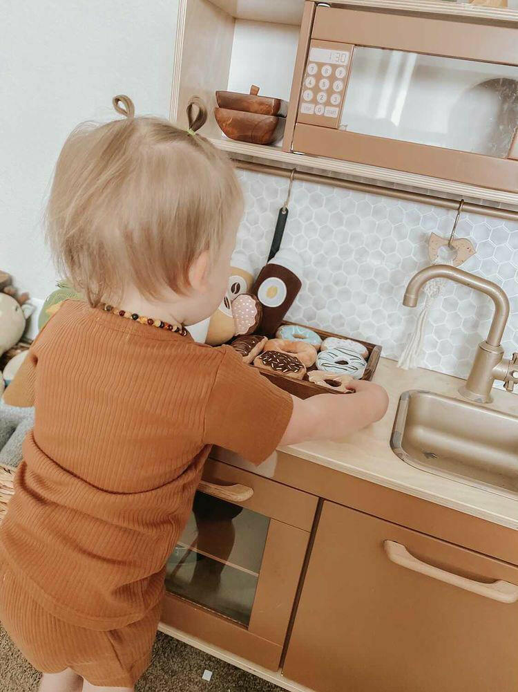 Coffee & Donut Play Food Set Educational Wonder & Wise